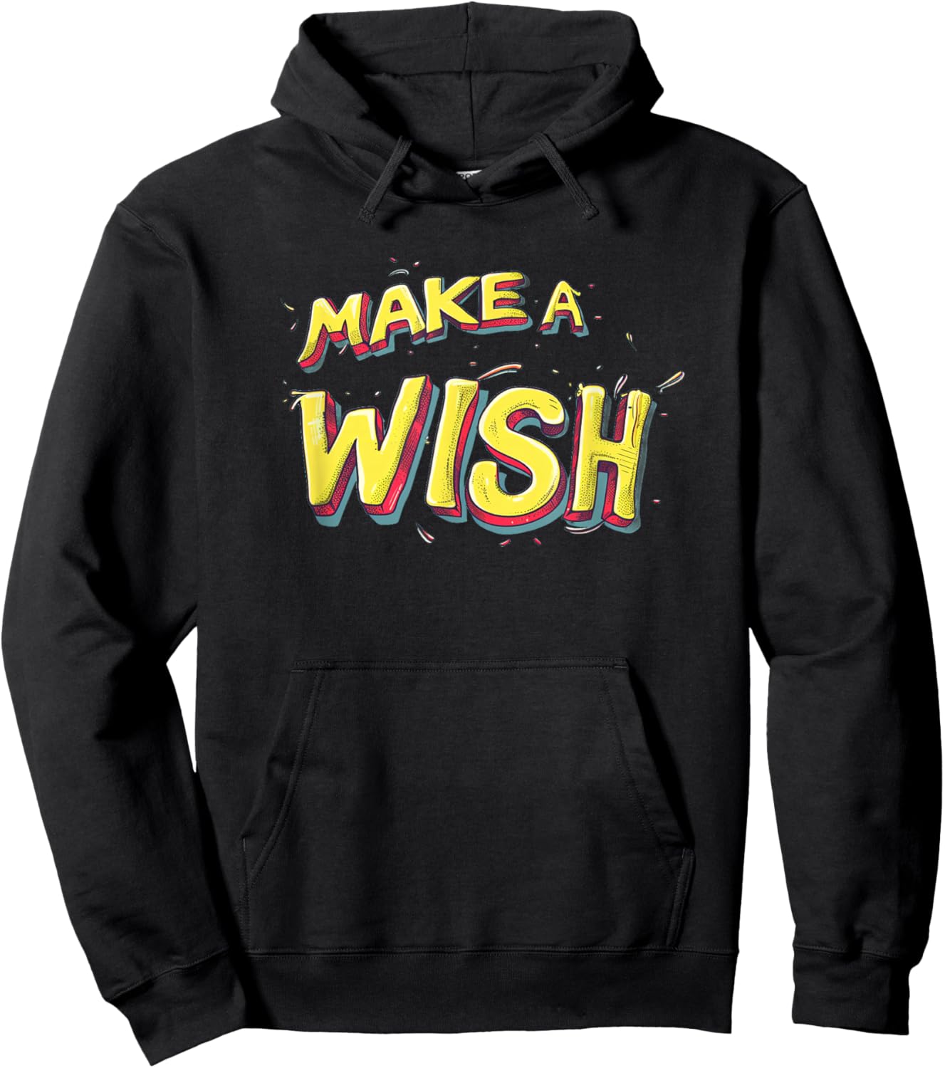 Pretty Make a Wish Statement for Man and Woman Hoodie - Hoodie | Black