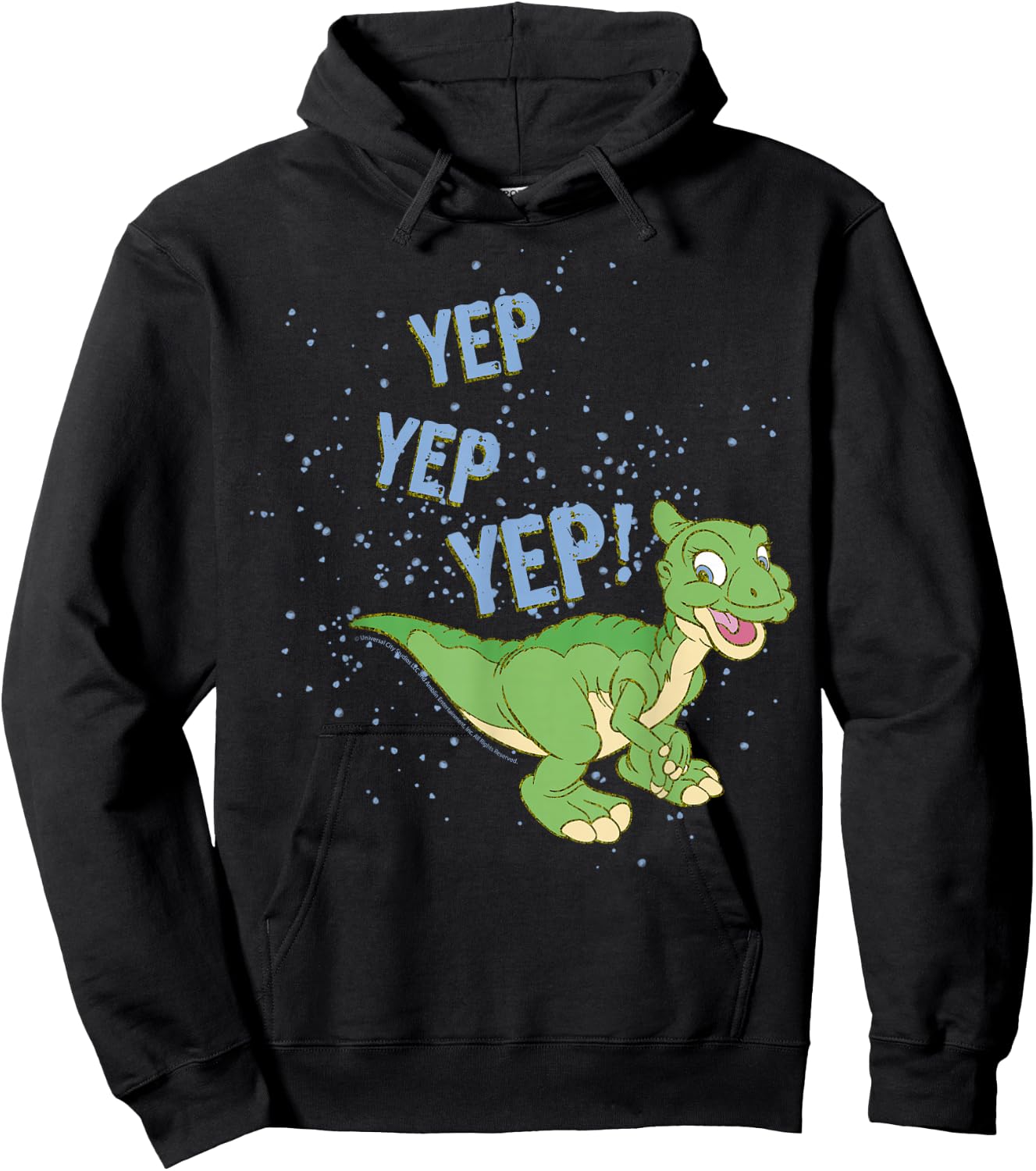 Land Before Time Ducky Yep Yep Yep Sprinkle Hoodie - Hoodie | Black