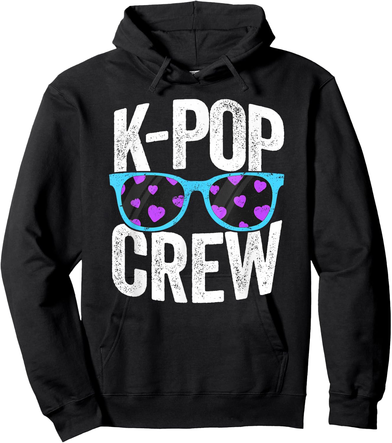 K-Pop Crew K-Pop Korean Korea Boy Band Group Merch Hoodie - Hoodie | Black