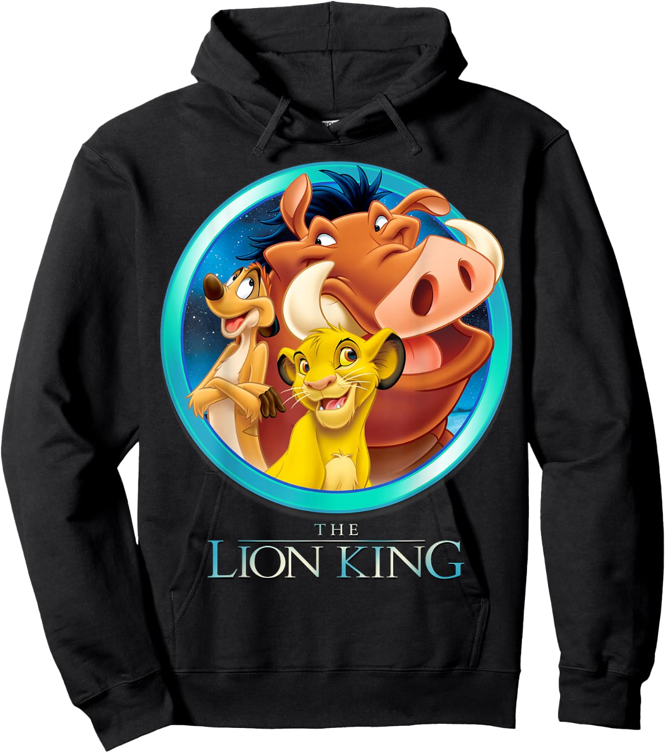 Disney The Lion King Best Friends Color Picture Group Shot Hoodie - Hoodie | Black