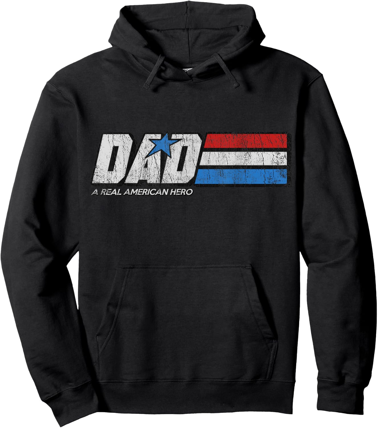 DAD A Real American Hero Hoodie - Hoodie | Black