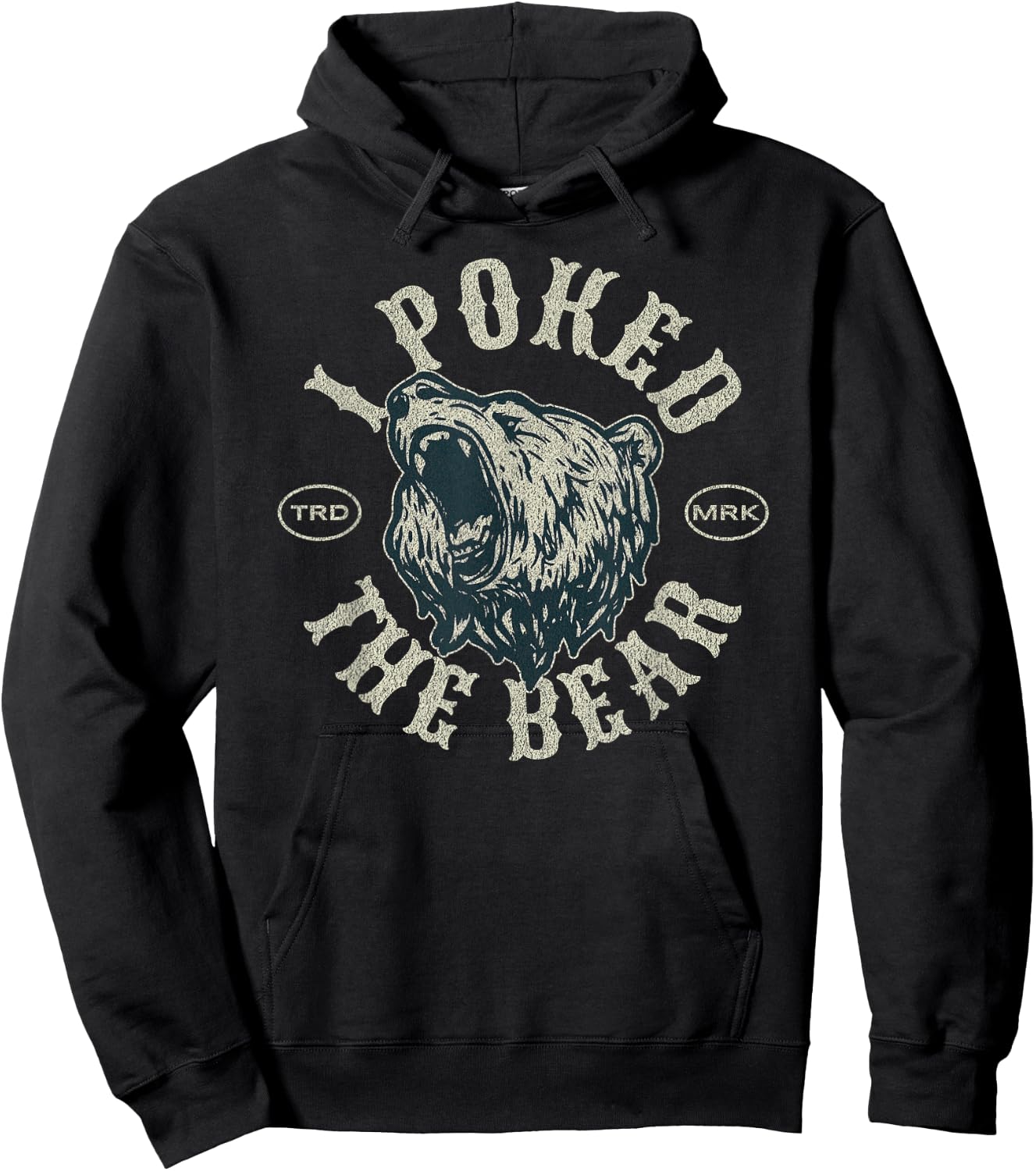 Funny Poked Bear Amputee Recovery Poke Hoodie - Hoodie | Black
