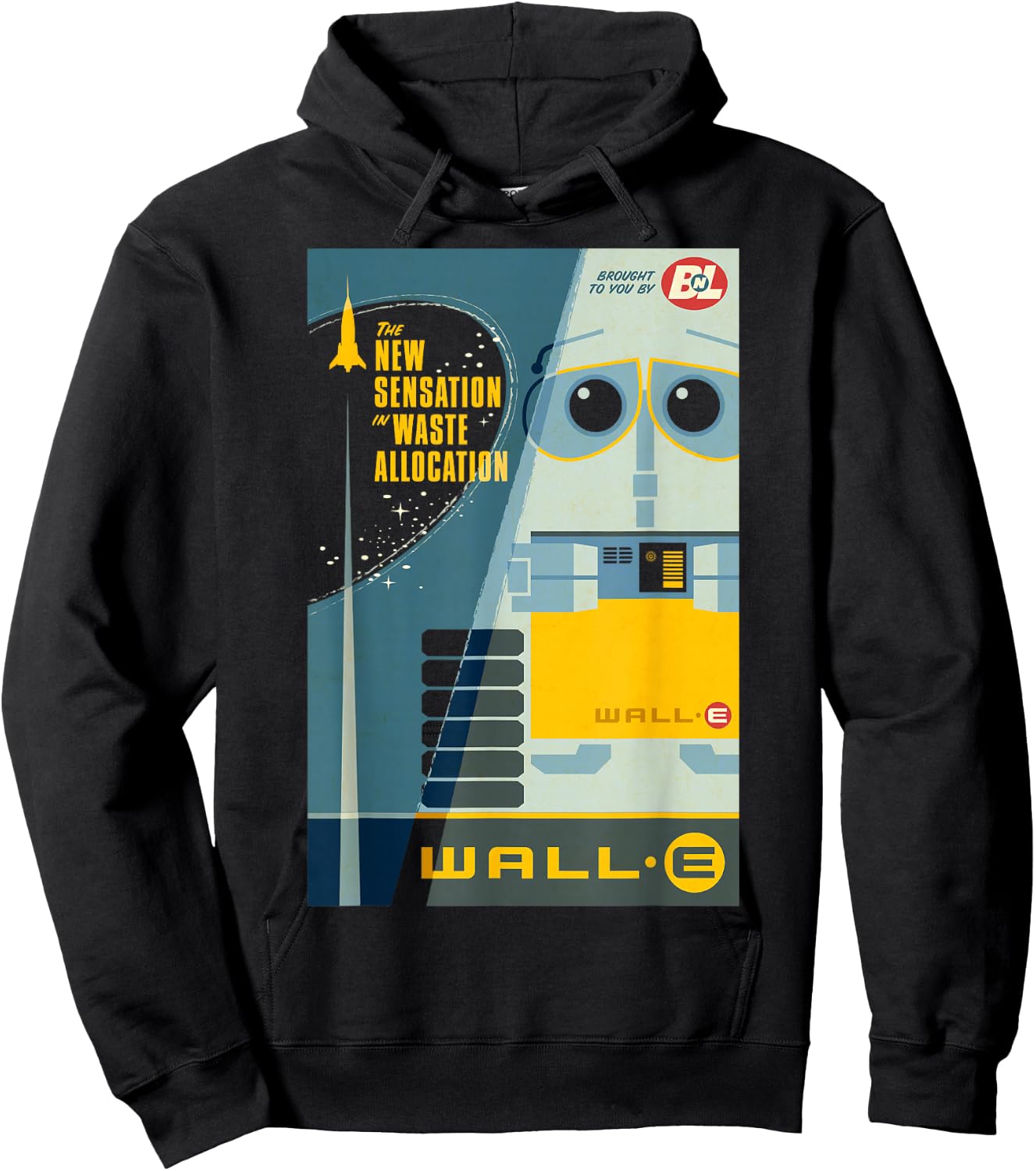 Disney Pixar Wall-E The New Sensation in Waste Allocation Hoodie - Hoodie | Black
