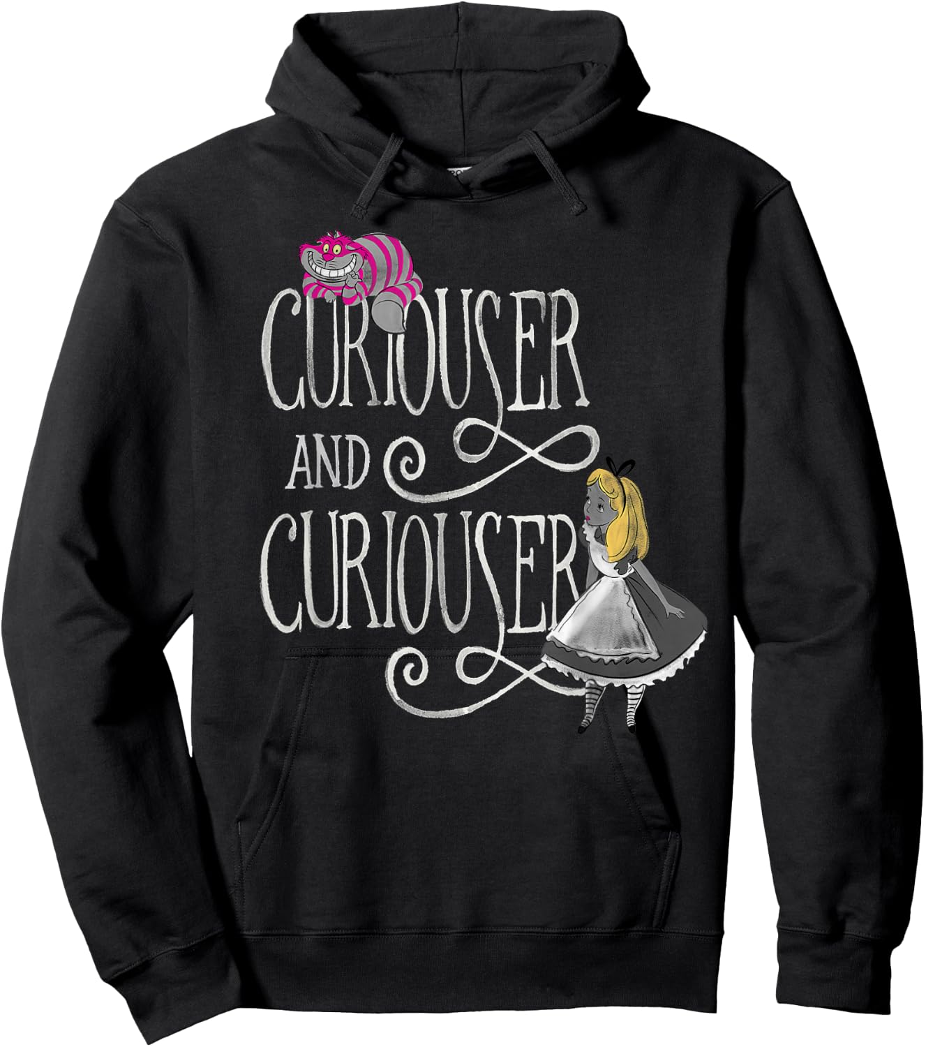 Alice in Wonderland - in Wonderland Curiouser Hoodie - Hoodie | Black