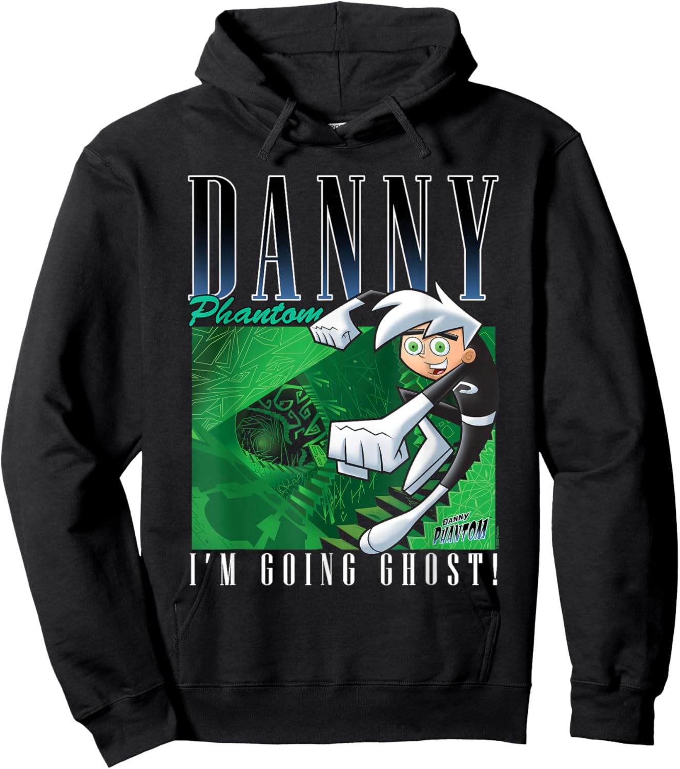 Danny Phantom Going Ghost 90's Throwback Design Cartoon Hoodie - Hoodie | Black