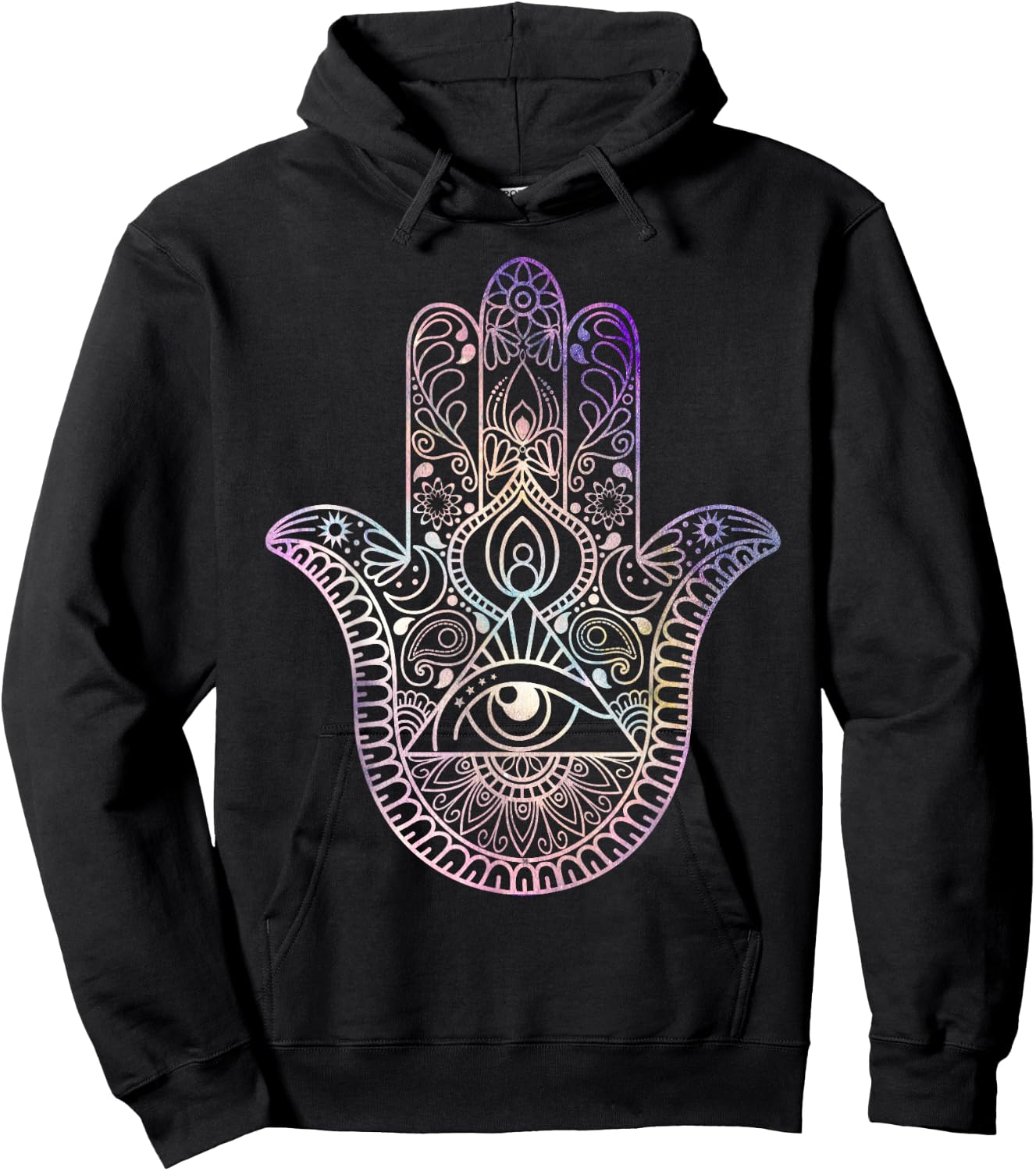Hamsa Yoga Meditation Spiritual Hoodie - Hoodie | Black