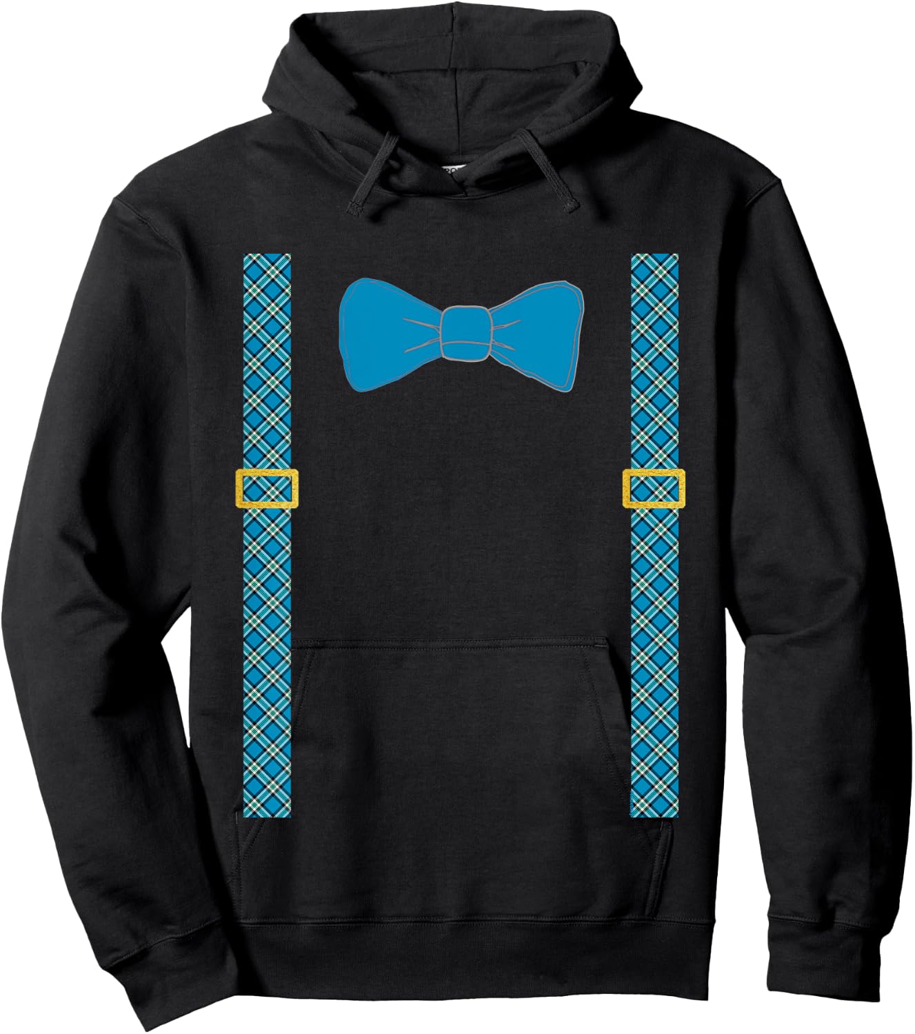 Kids Boys Suspenders and Bowtie by Scarebaby Hoodie - Hoodie | Black