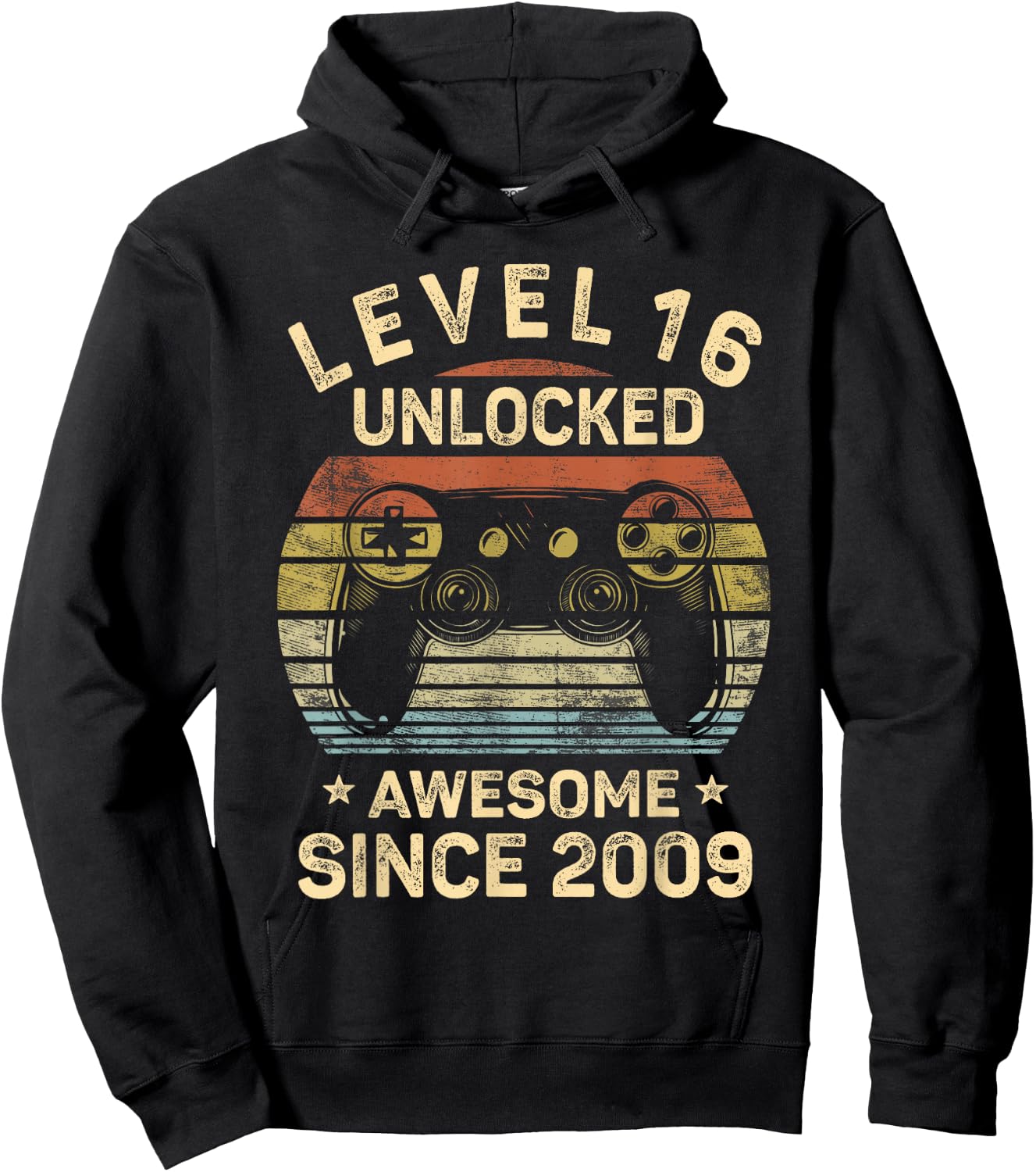 Level 16 Unlocked 16th Birthday 16 Year Old Gifts Gamer Bday Hoodie - Hoodie | Black