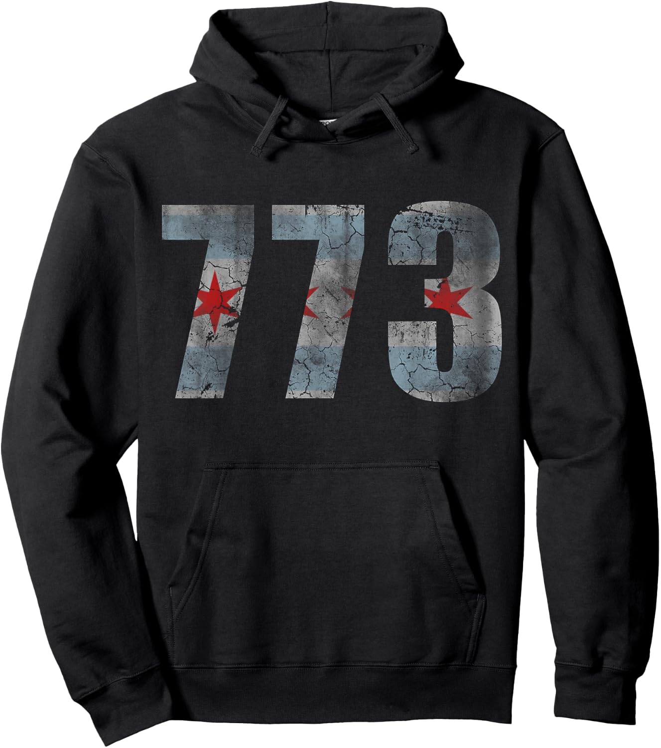 Chicago Flag 773 Men Women Kids Hoodie - Hoodie | Black