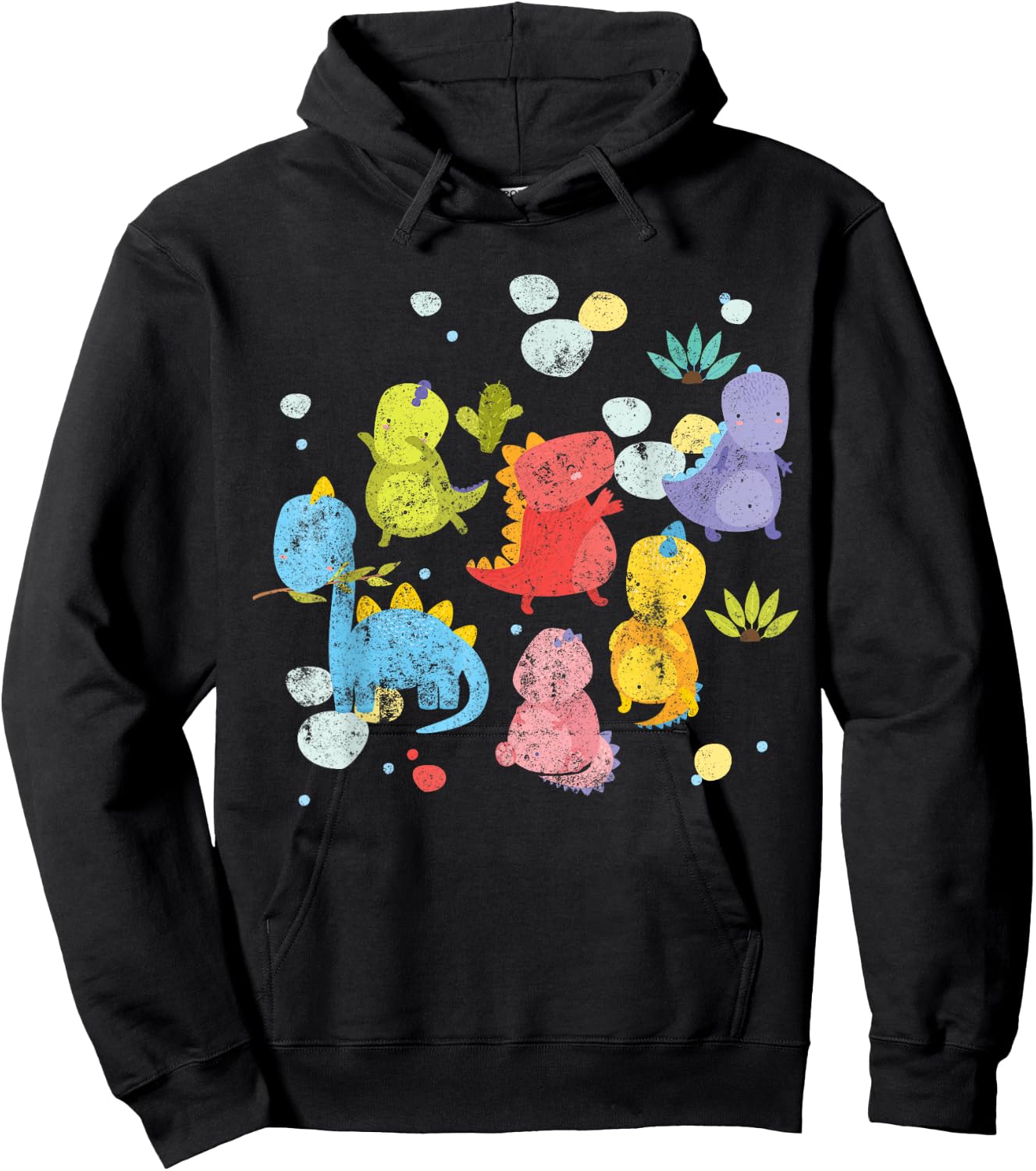 Dinosaur Print Cute ABDL Ab/DL Ageplay Hoodie - Hoodie | Black