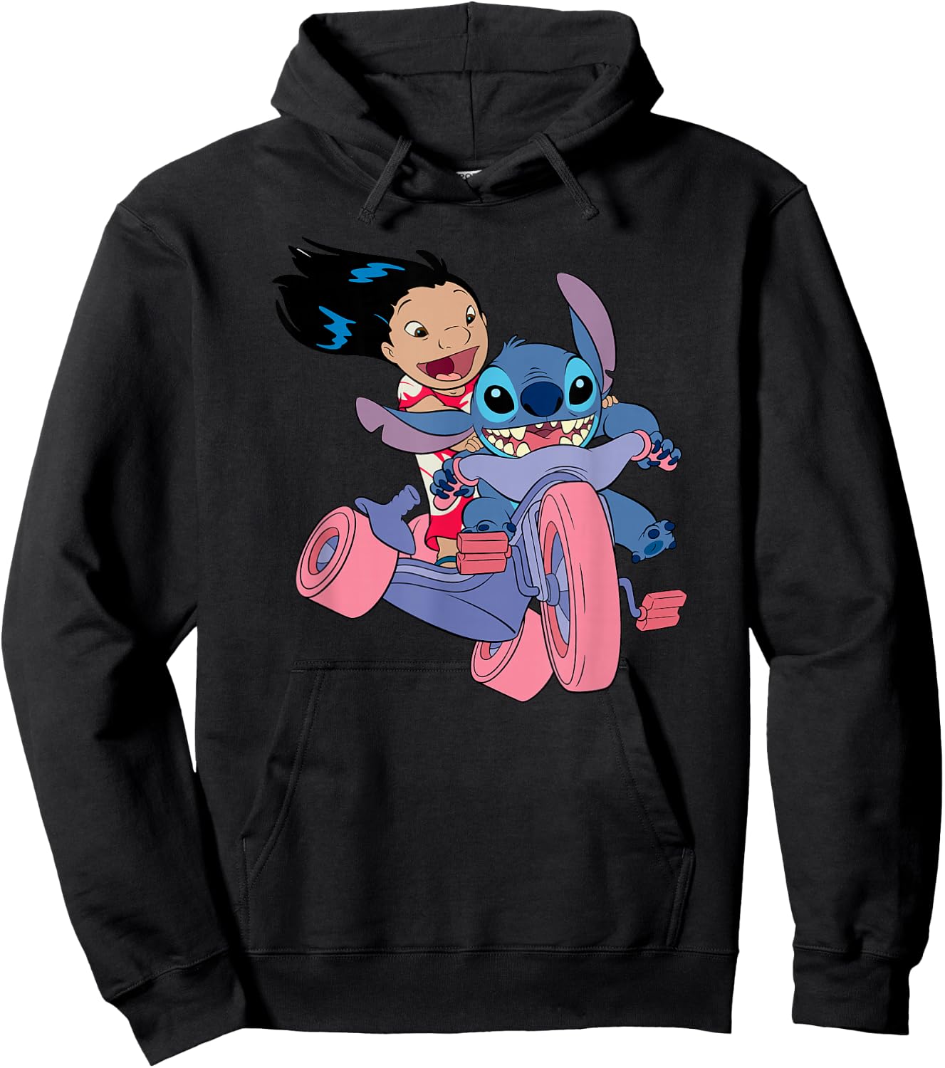 Disney Lilo & Stitch Bike Adventure Hoodie - Hoodie | Black
