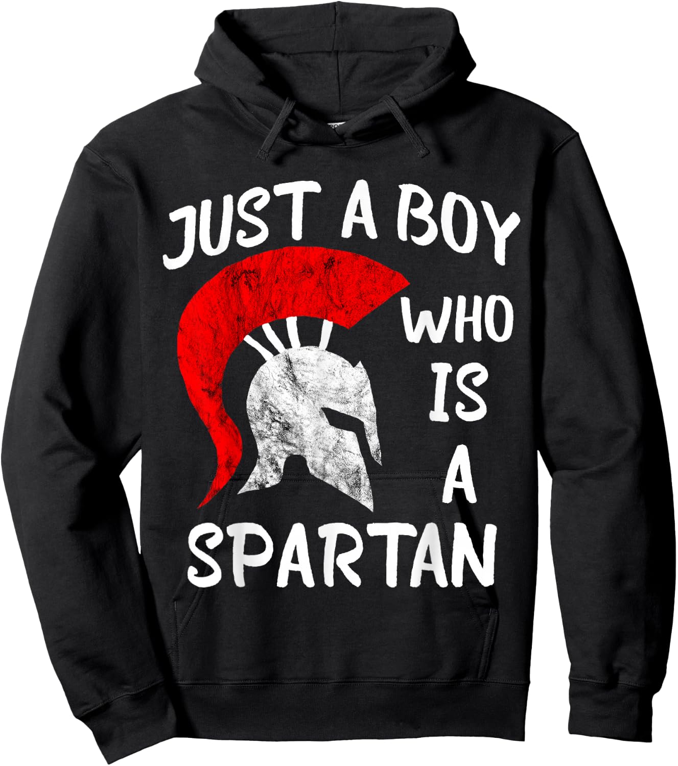 Sparta Soldier Gladiator Just A Boy Who Is A Spartan Hoodie - Hoodie | Black