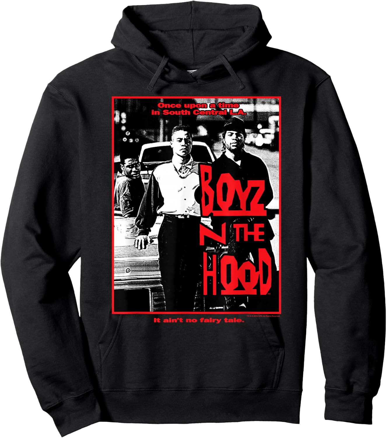 Boyz n the Hood It Ain't No Fairy Tale Short Sleeve Hoodie - Hoodie | Black