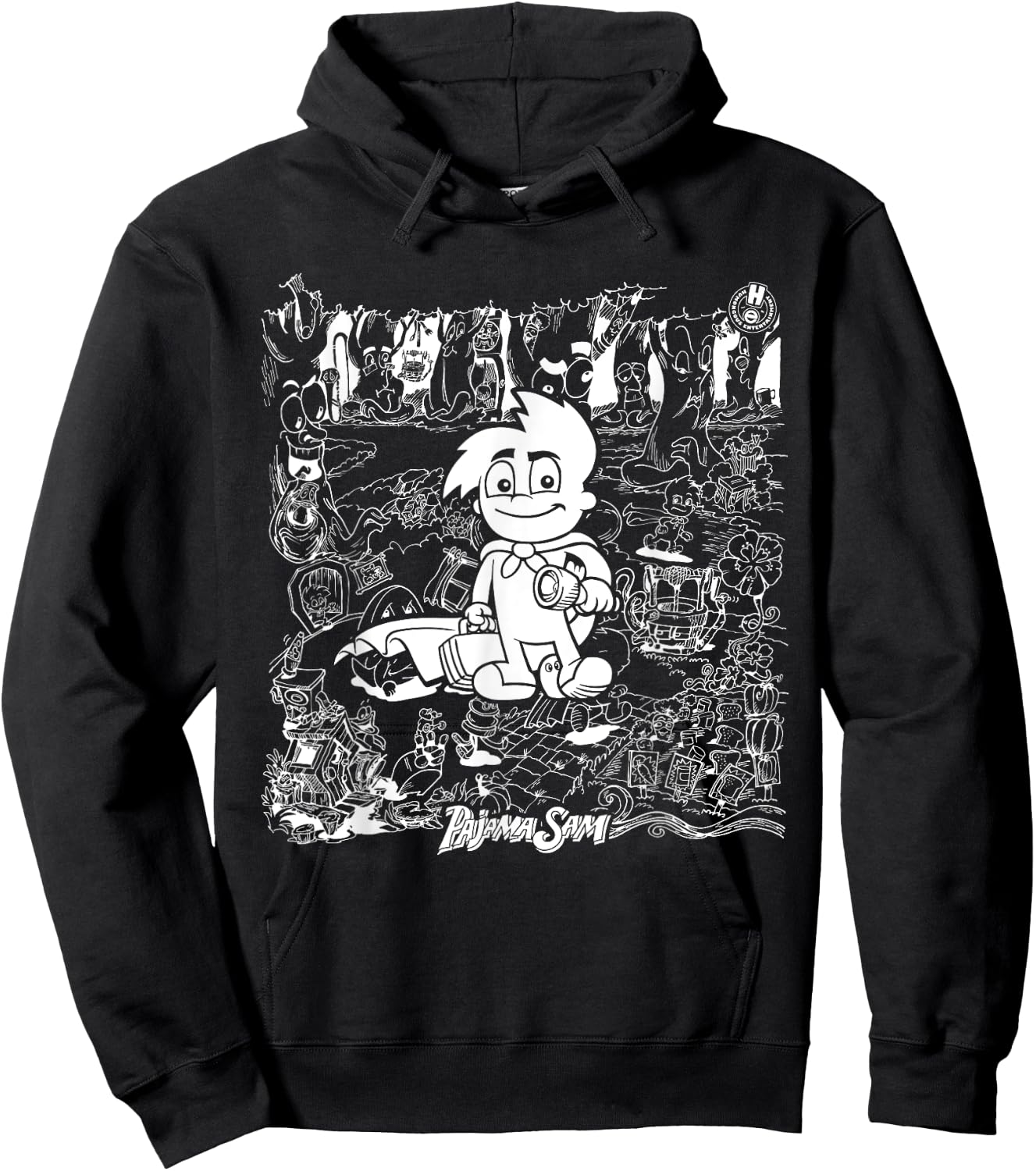 Humongous Entertainment: Pajama Sam Backgrounds Hoodie - Hoodie | Black