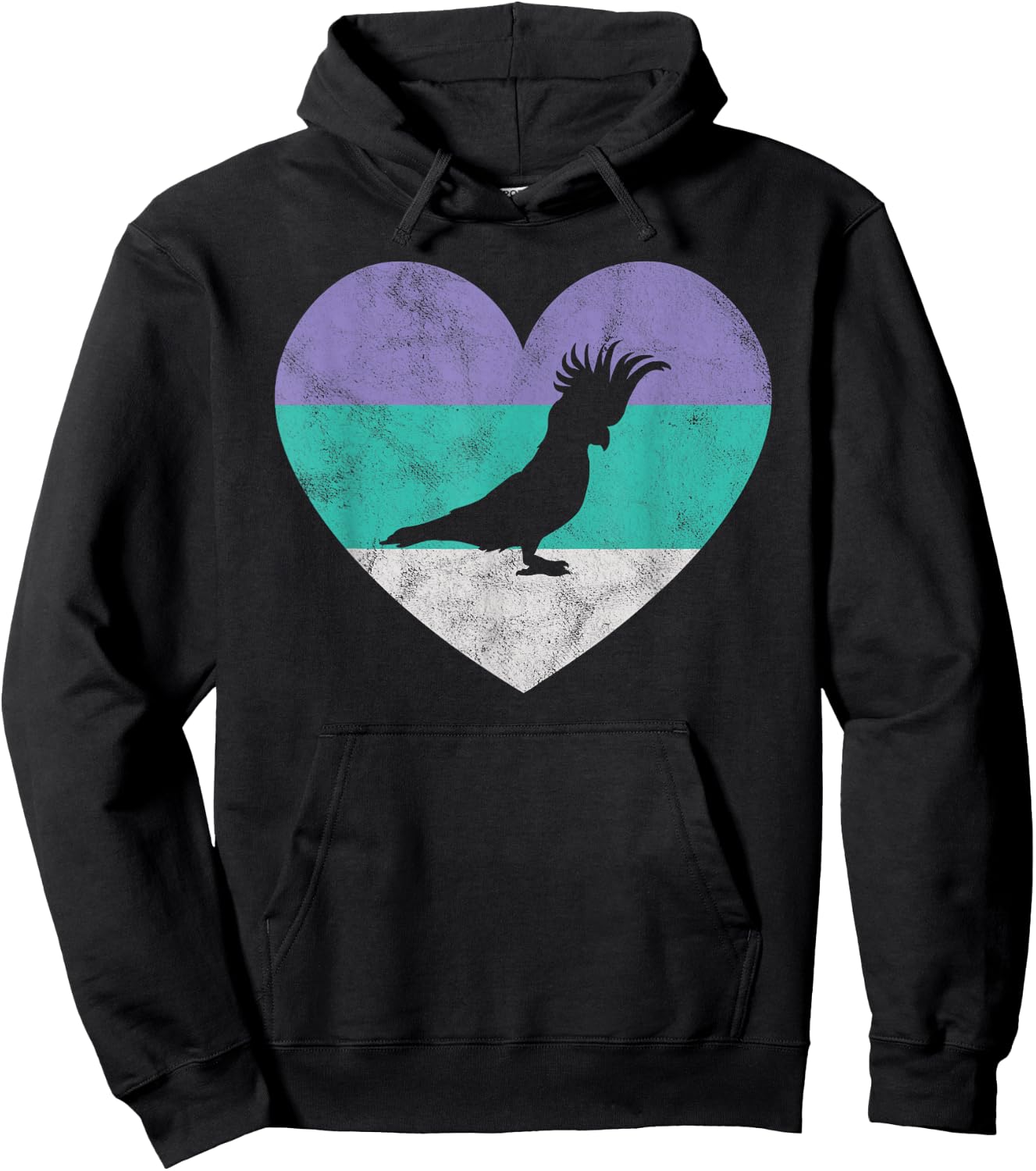 Cockatoo Gift Shirt & Girls Retro | White Cockatoo Hoodie - Hoodie | Black