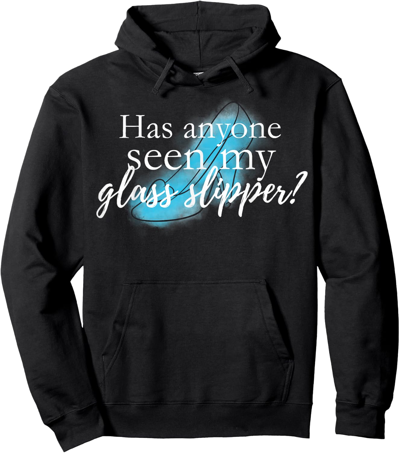 Disney Cinderella Anyone Seen Glass Slipper Graphic Hoodie - Hoodie | Black