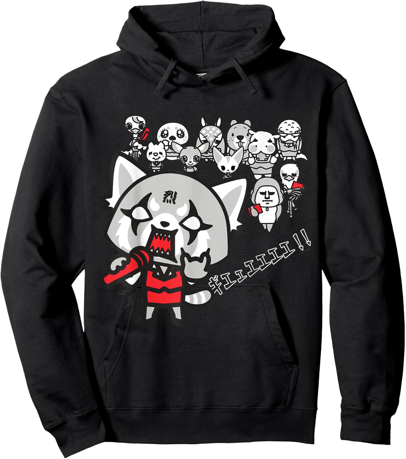 Aggretsuko Rage Karaoke Shirt Hoodie - Hoodie | Black