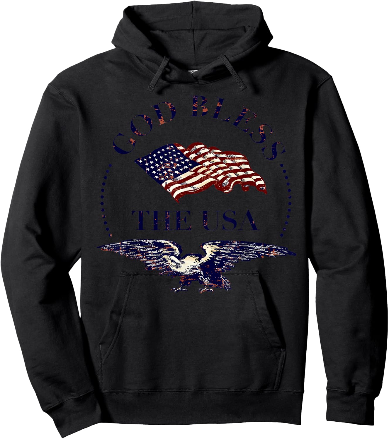 God Bless the USA Hoodie - Hoodie | Black