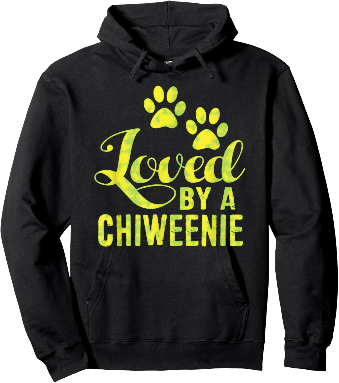 Loved By A Chiweenie Chihuahua Dachshund Mix Gift Hoodie - Hoodie | Black