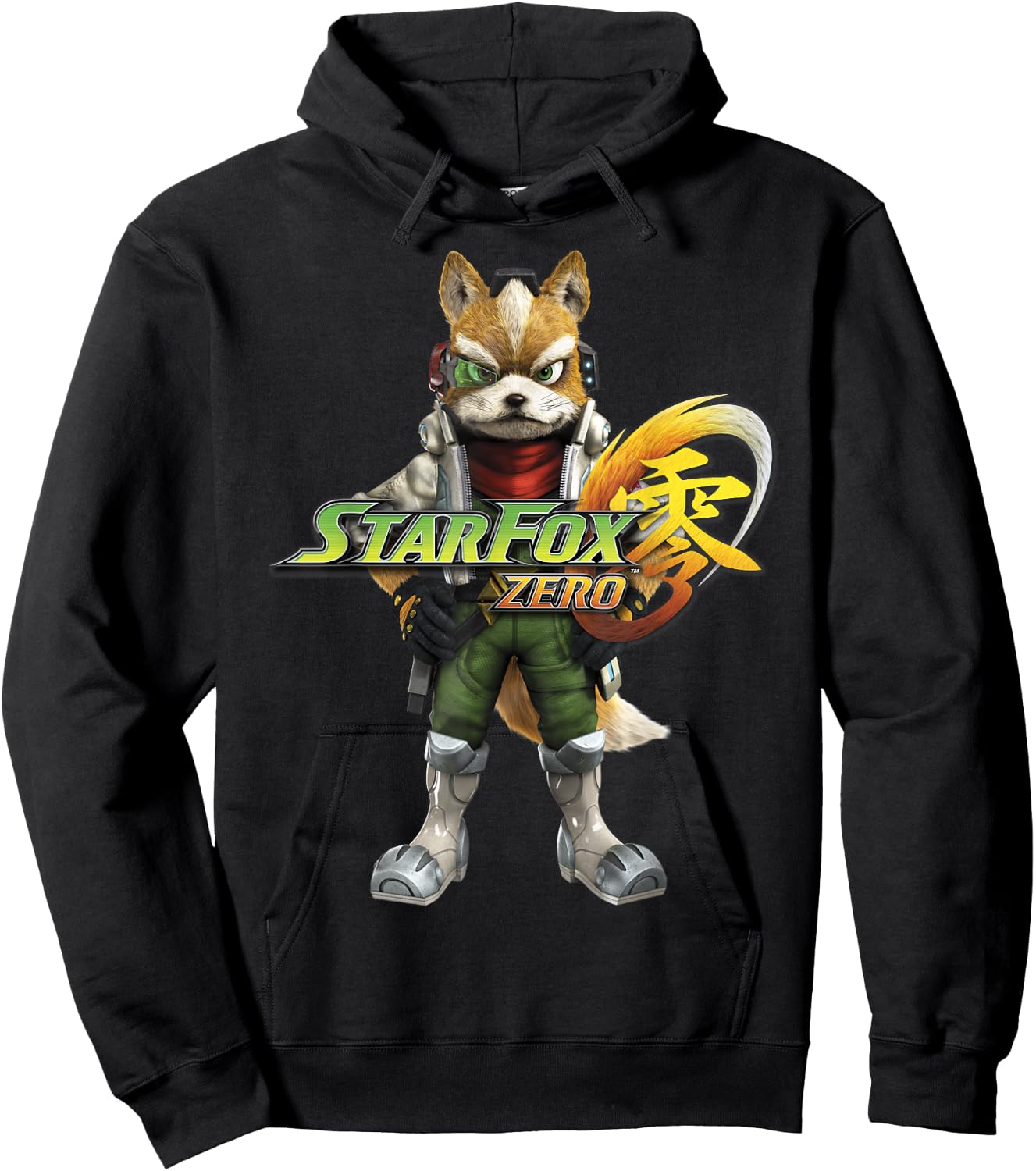Nintendo Star Fox Zero Classic Fox Stance Graphic Hoodie - Hoodie | Black