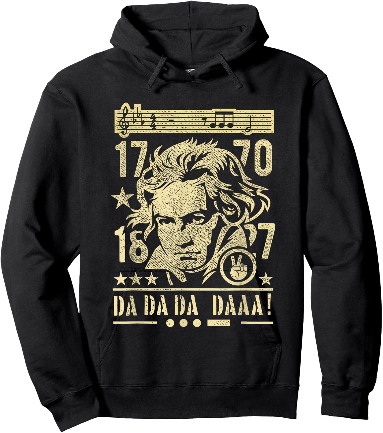 Beethoven Composer 1770-1827 Ludwig van Beethoven Hoodie - Hoodie | Black