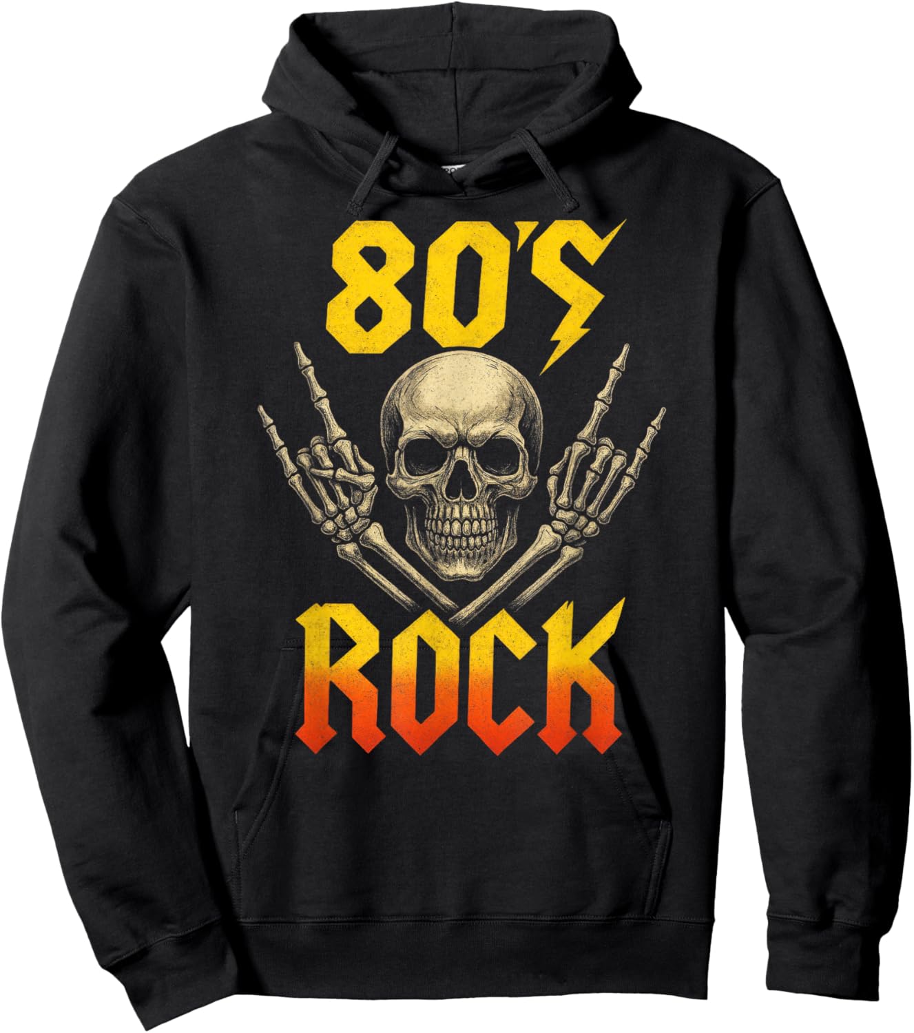 80s Rock - Vintage 1980s Retro Eighties Hoodie - Hoodie | Black