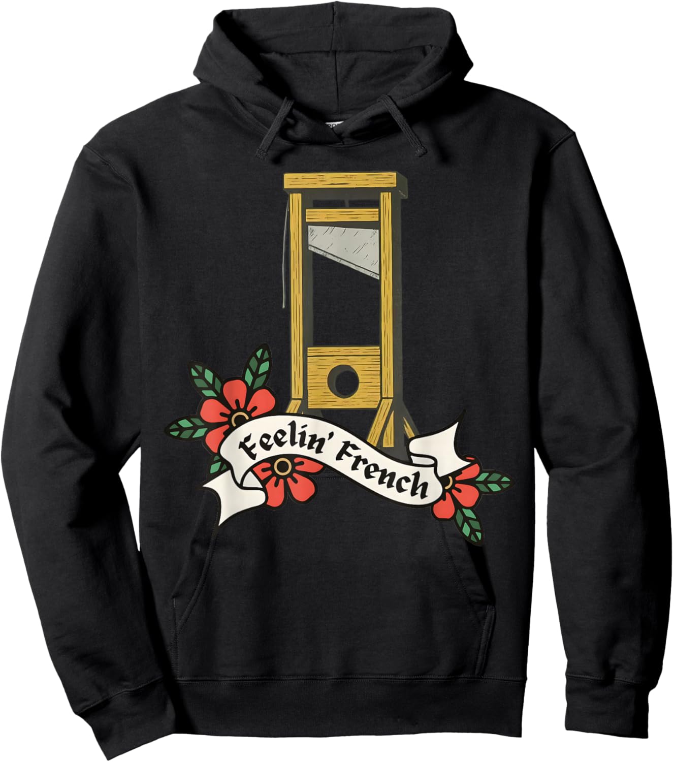 Feeling French Vintage Guillotine Hoodie - Hoodie | Black