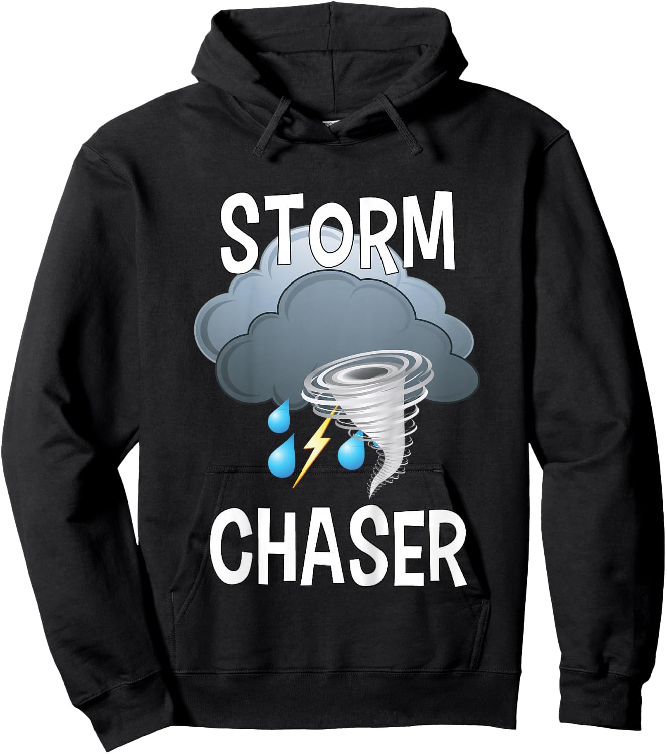 Kids Storm Chaser Shirt Boys Storm Hunter Tornado Gift Hoodie - Hoodie | Black