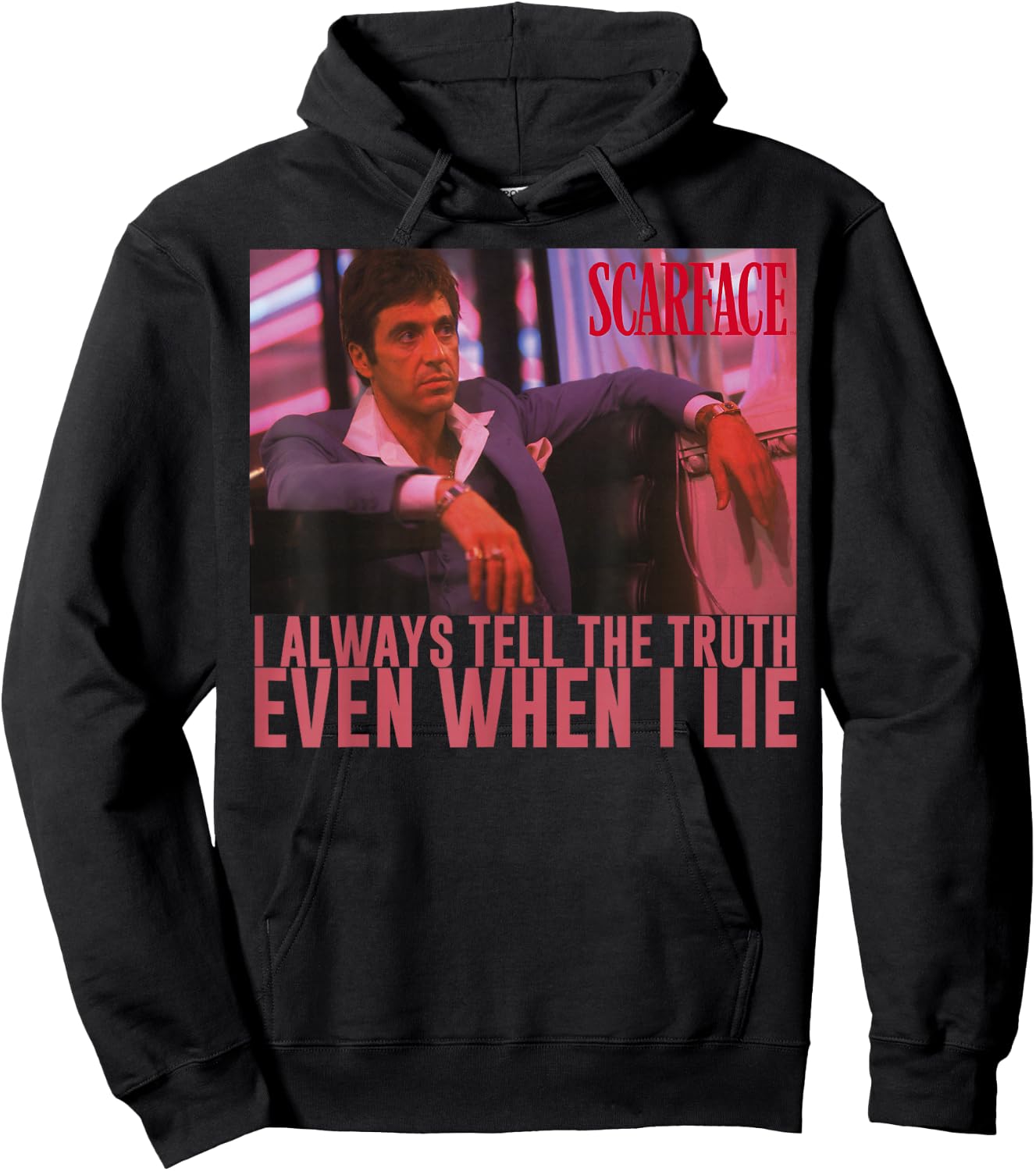 Scarface I Always Tell The Truth Even When I Lie Hoodie - Hoodie | Black