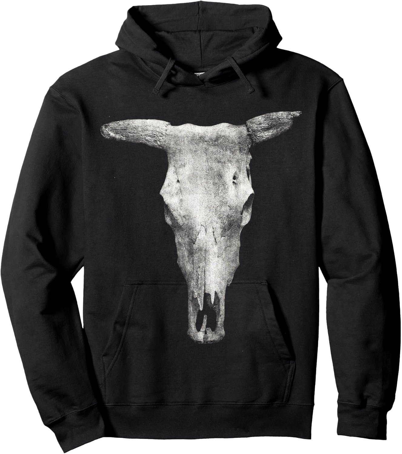 Cow Skull Western cowboy cowgirl Graphic Hoodie - Hoodie | Black