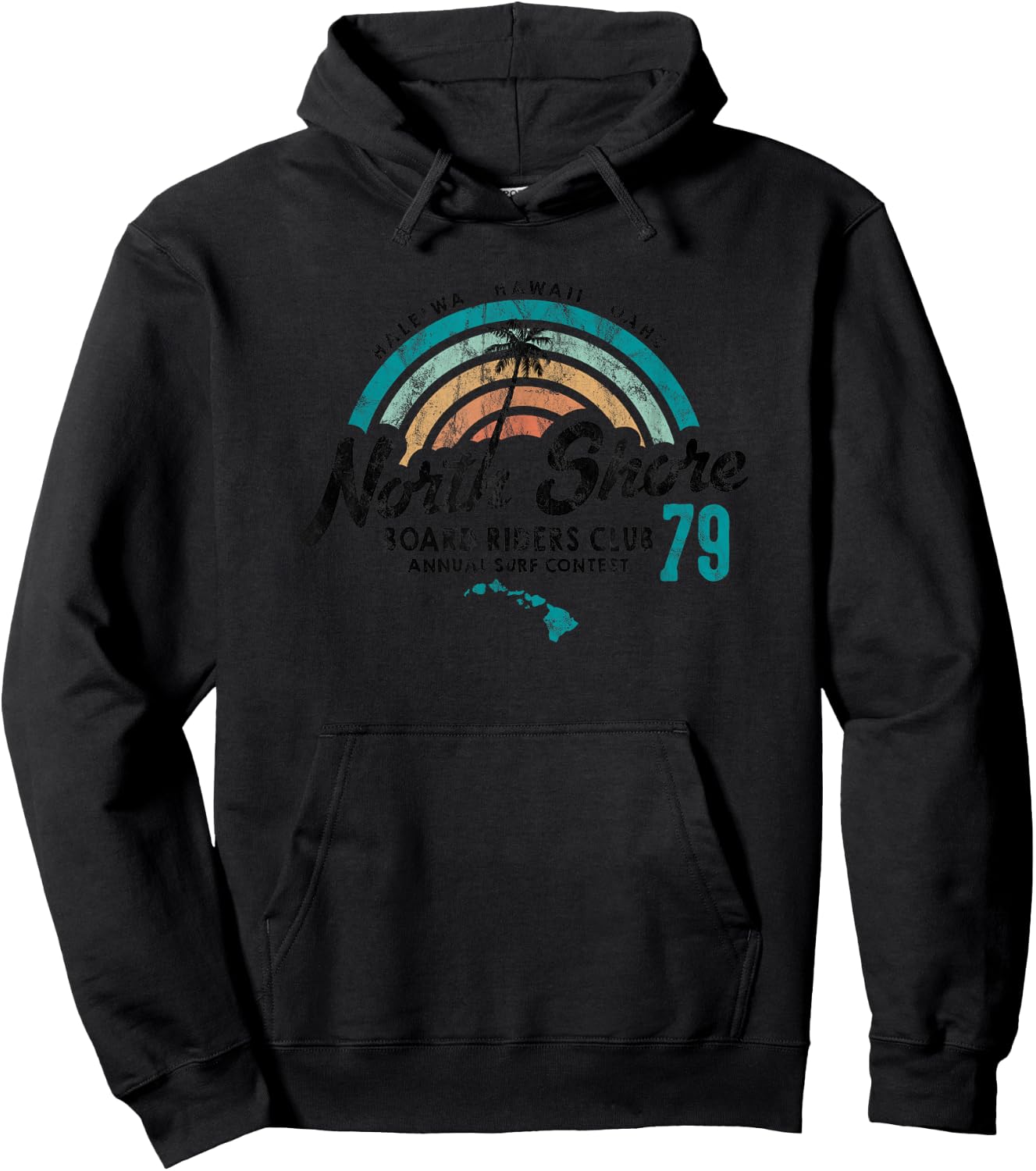 North Shore Hawaii Board Riders Club Hoodie - Hoodie | Black