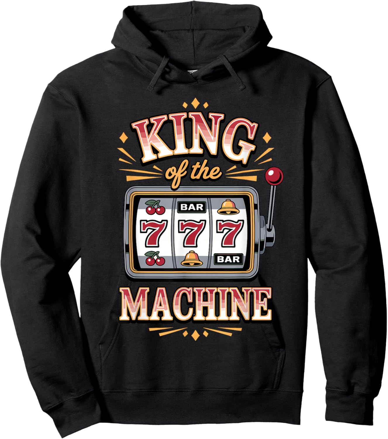 Funny Slot Machine Art Boy Casino Slot Machine Lover Hoodie - Hoodie | Black