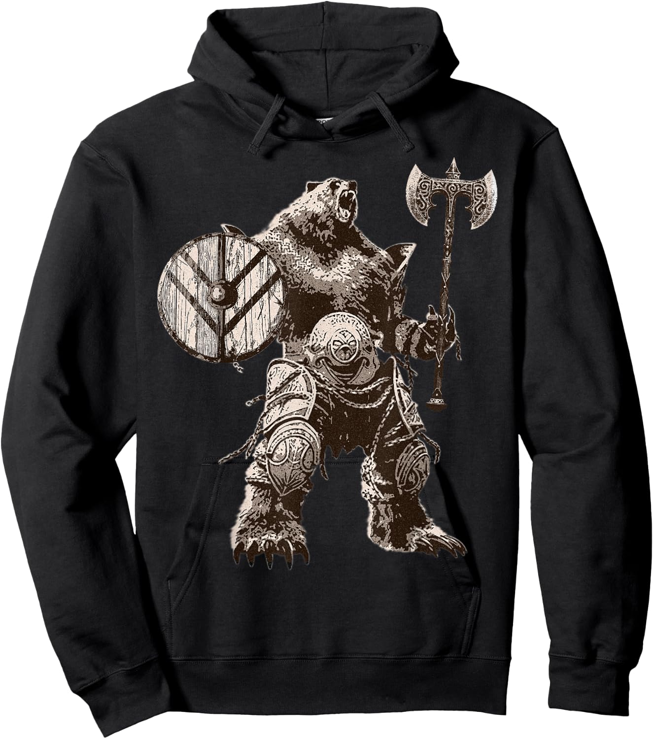 Viking Bear Warrior Odin Berserker Vikings Myths Hoodie - Hoodie | Black