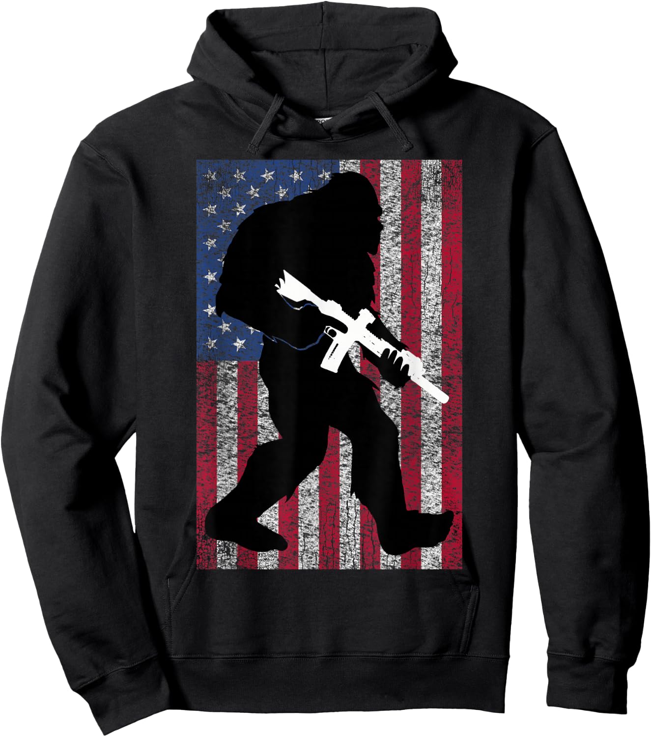 Bigfoot 2nd Amendment Right to Bear Arms Gift Gun Owner Hoodie - Hoodie | Black