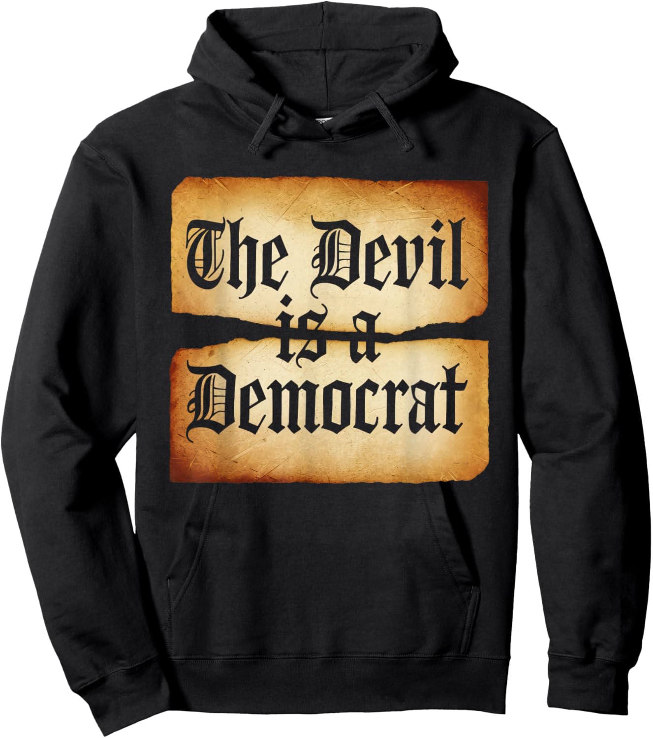 The Devil is A Democrat Retro Democrats Liberal Hoodie - Hoodie | Black