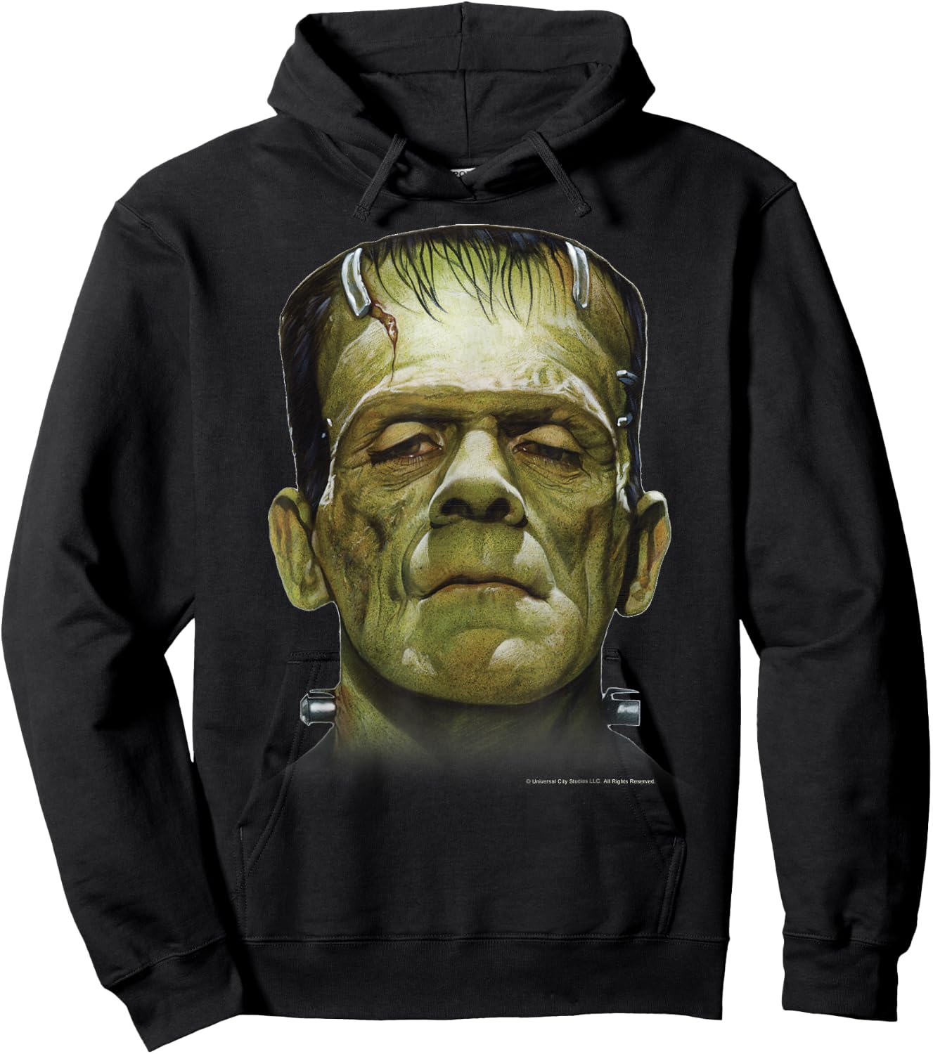 Universal Monsters Frankenstein Big Face Hoodie - Hoodie | Black