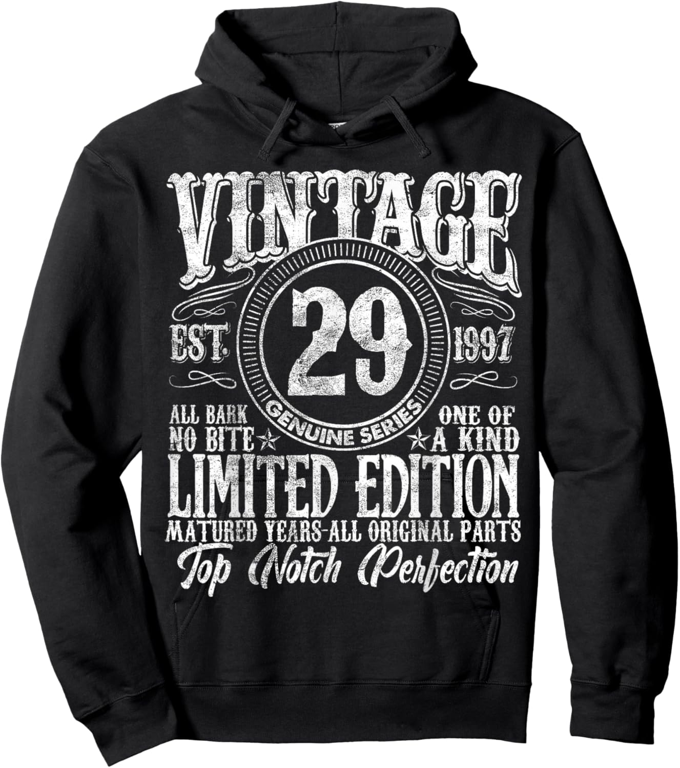 29 Year Old Gifts Vintage 1997 Limited Edition 29th Birthday Hoodie - Hoodie | Black