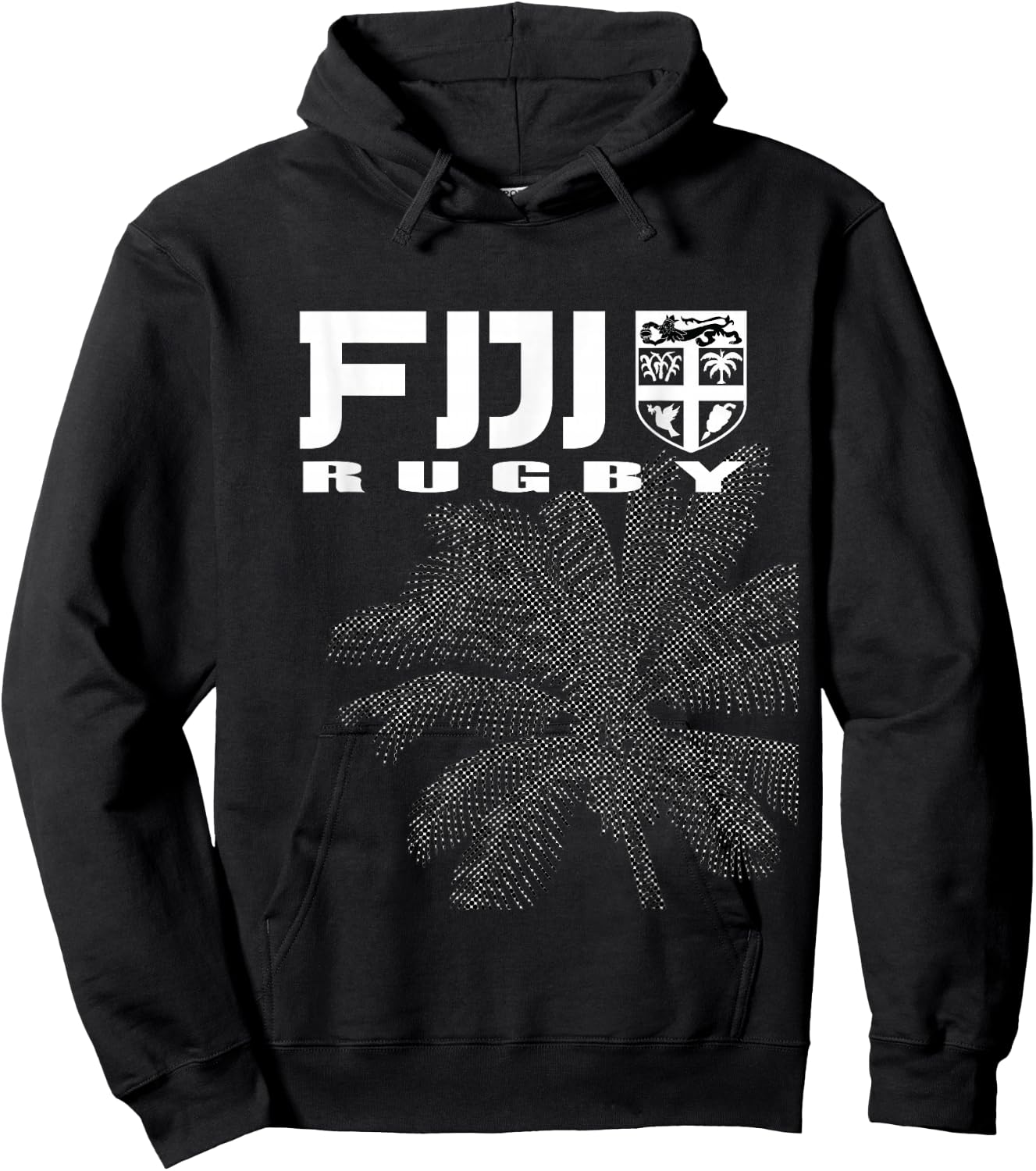 Fiji Rugby , Fijian Rugby Fan Shirt Hoodie - Hoodie | Black