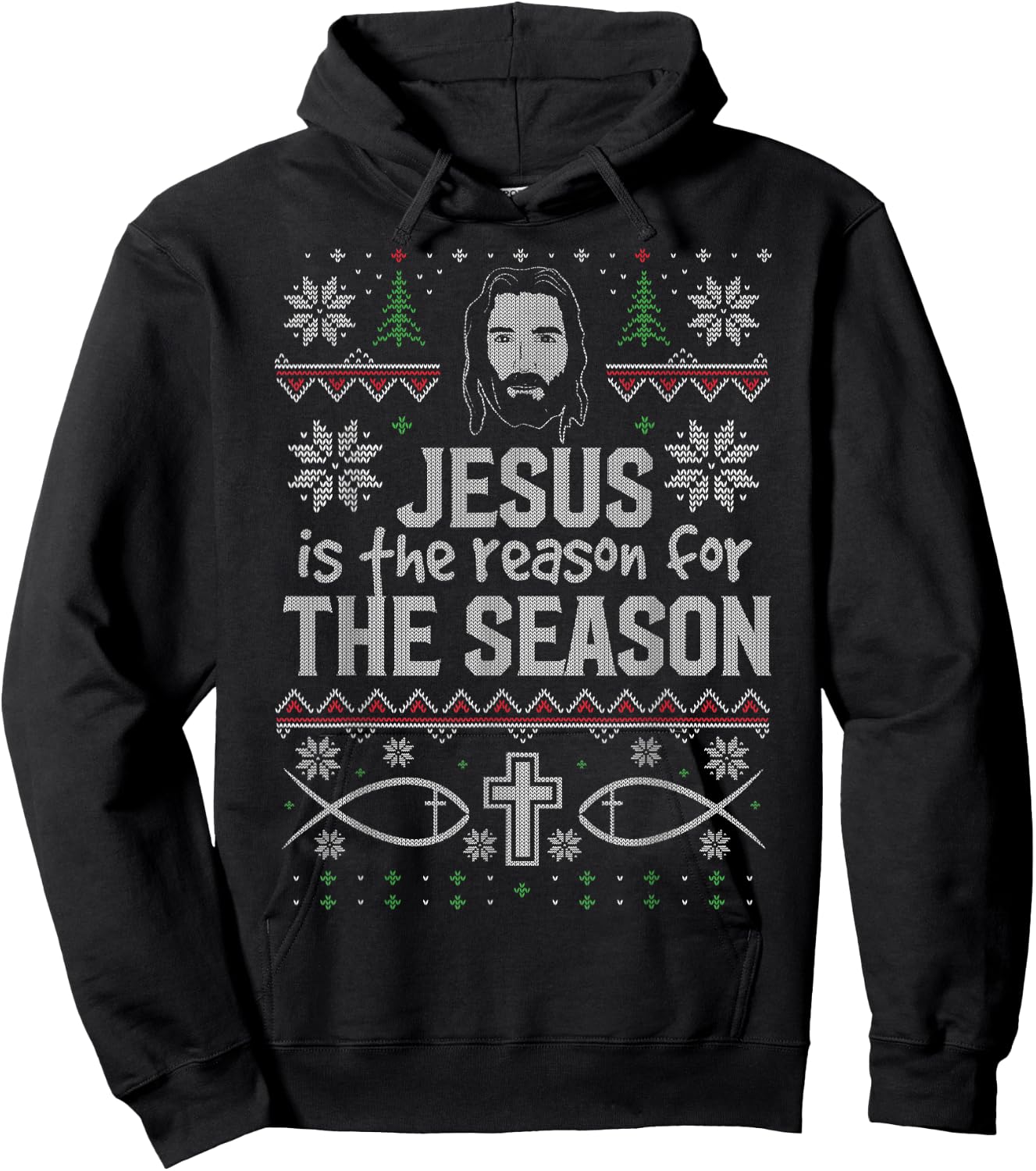 Jesus is the Reason for the Season - Christmas Hoodie - Hoodie | Black
