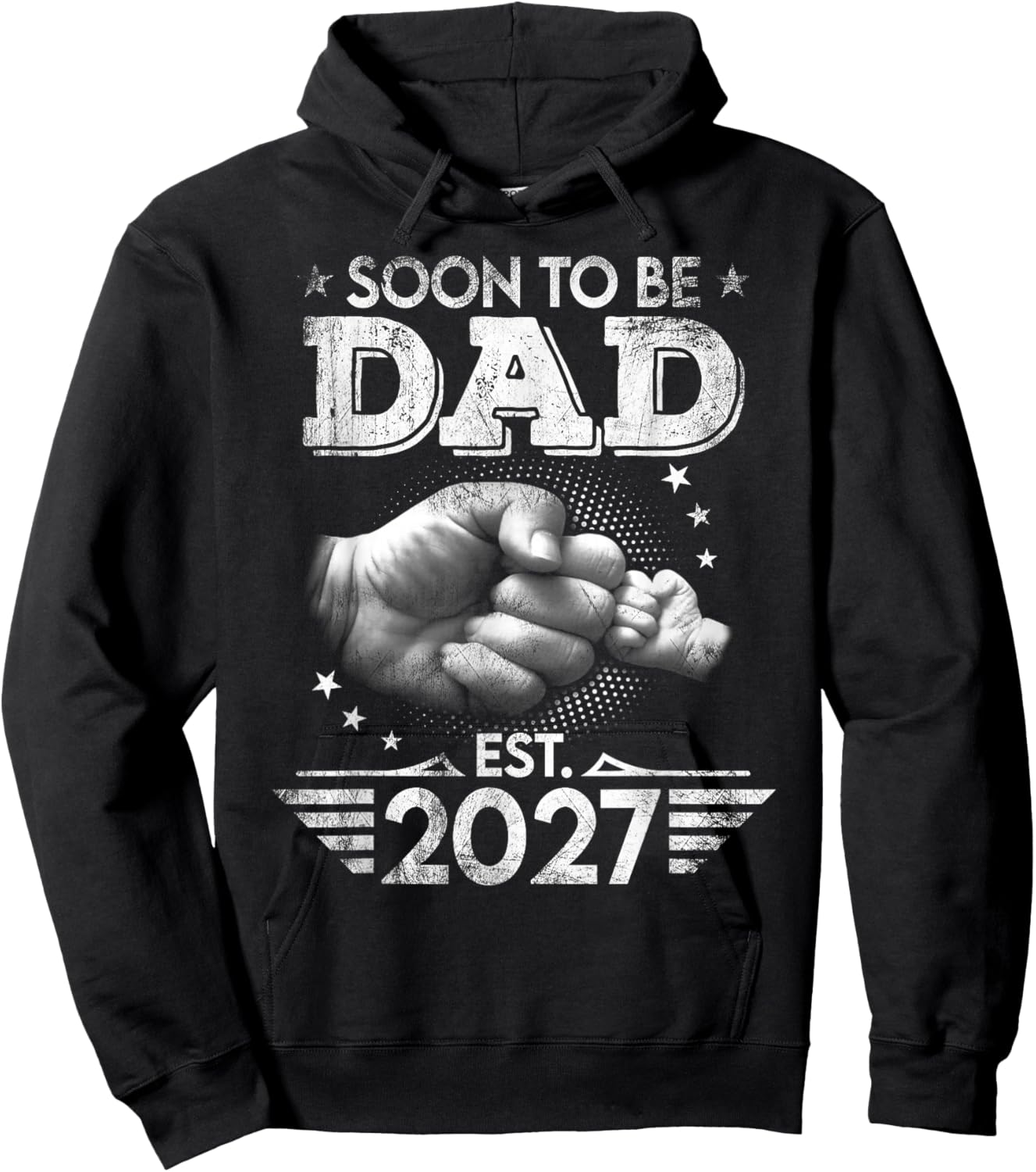 Dad est 2027 Loading Future New Daddy Hoodie - Hoodie | Black