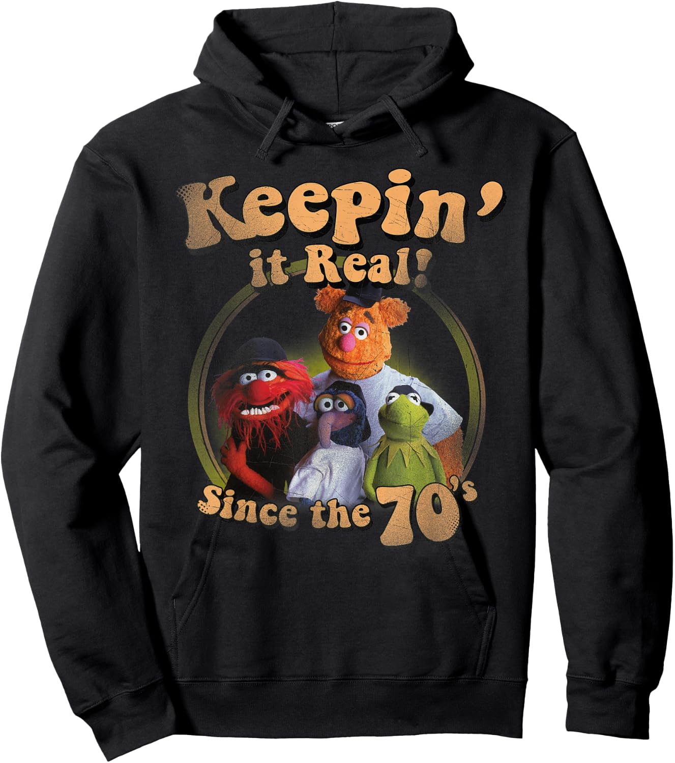 Muppets Keepin It Real Graphic Small Hoodie - Hoodie | Black