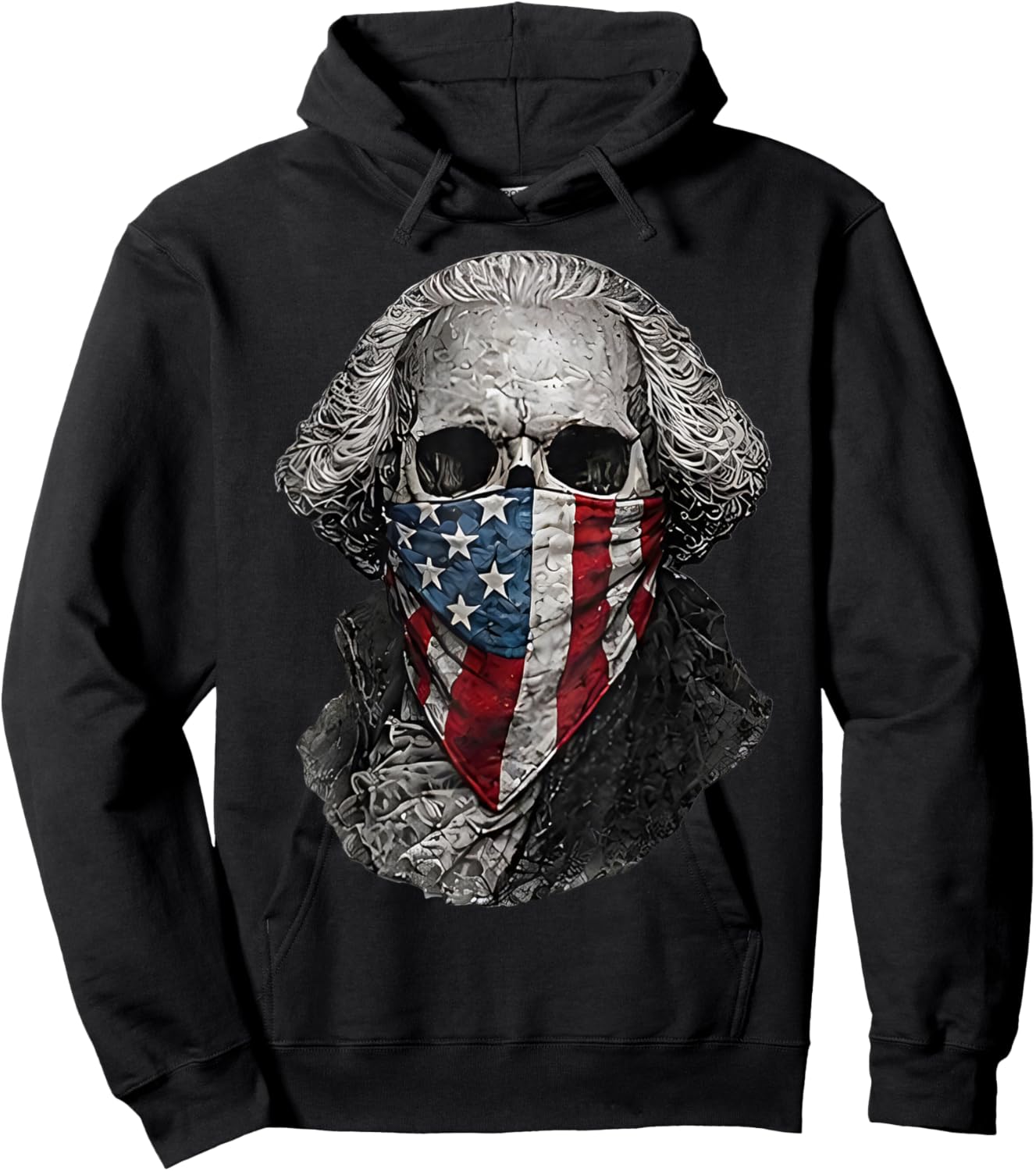 USA Flag Hoodie - Hoodie | Black