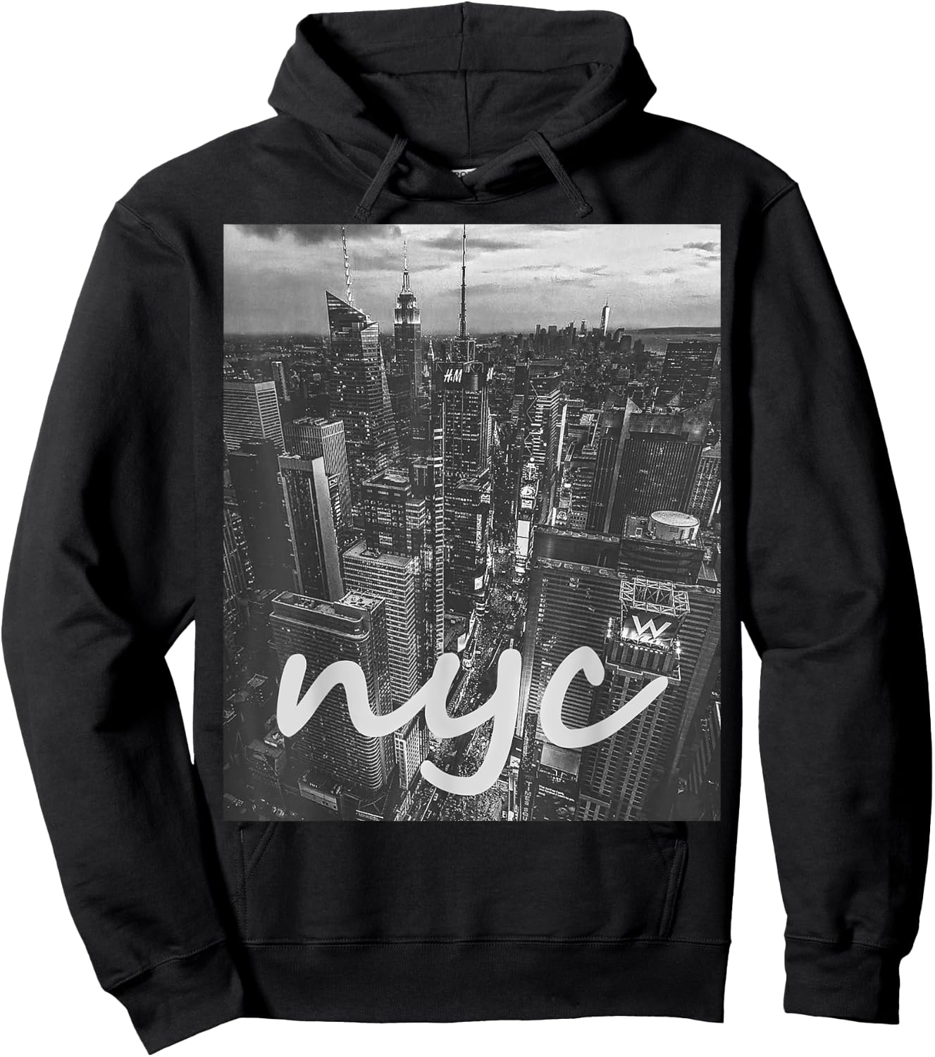 Urban New York City shirt, New York City Skyline Hoodie - Hoodie | Black