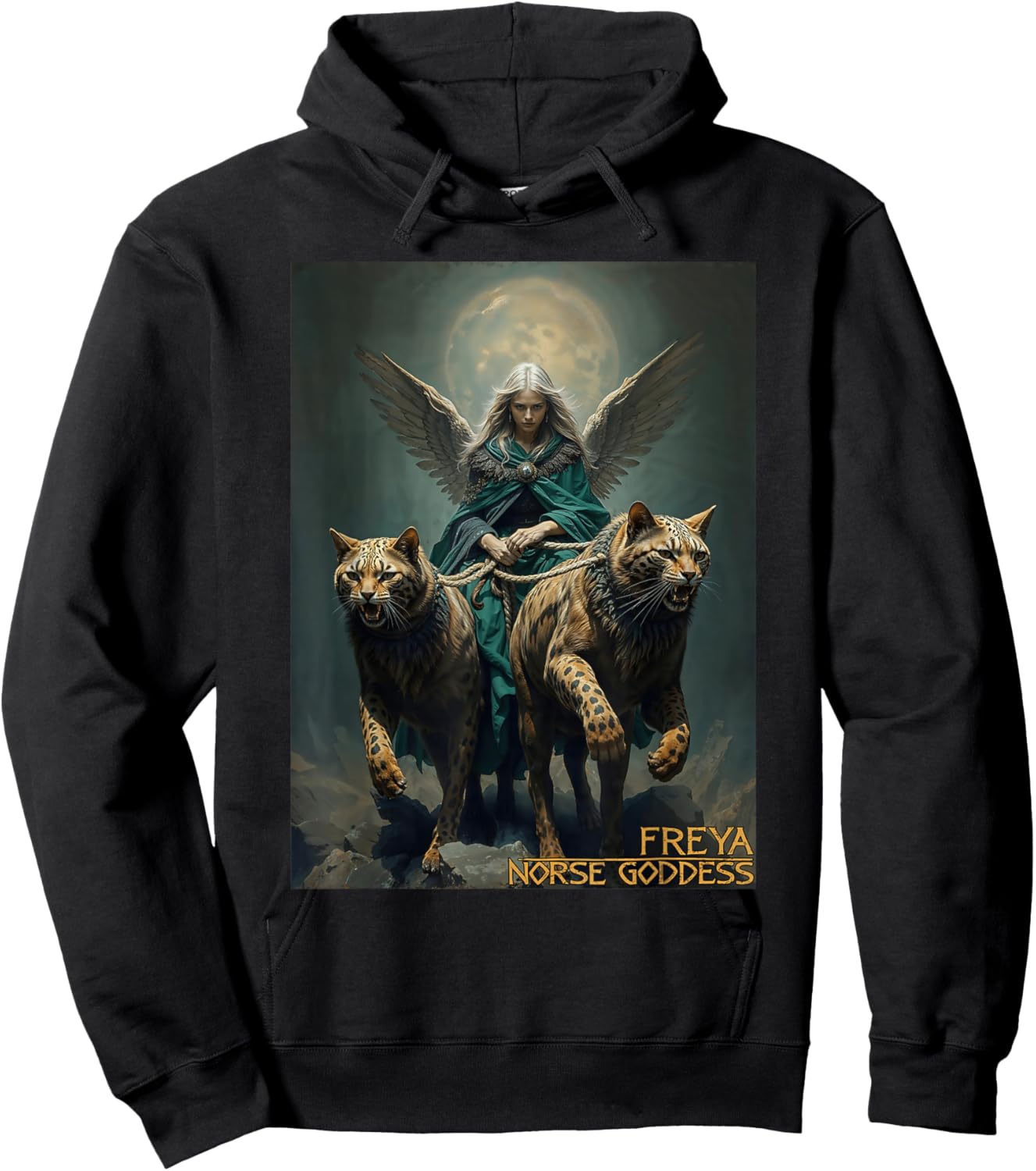 Freya Goddess of Norse Myths Viking Culture Hoodie - Hoodie | Black