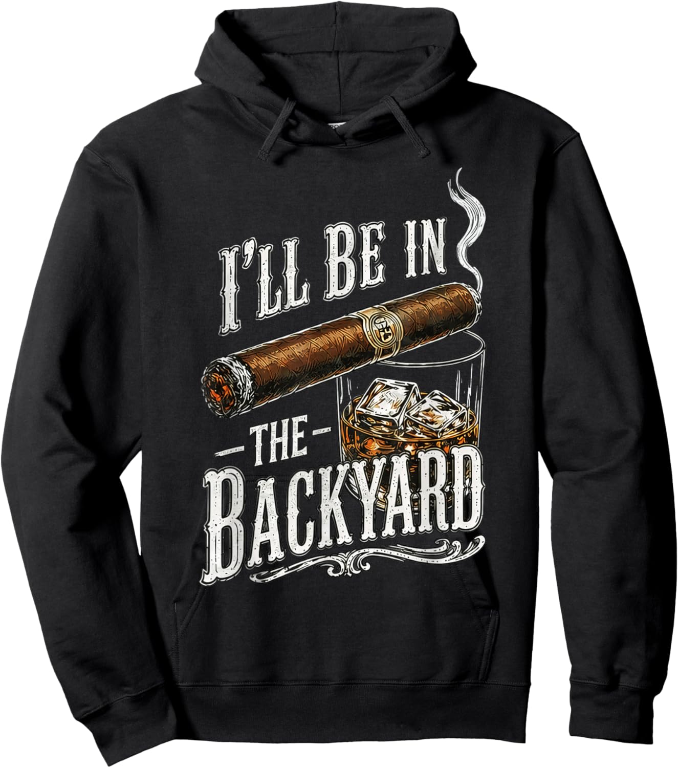 Be in the Backyard Father's Day Hoodie - Hoodie | Black