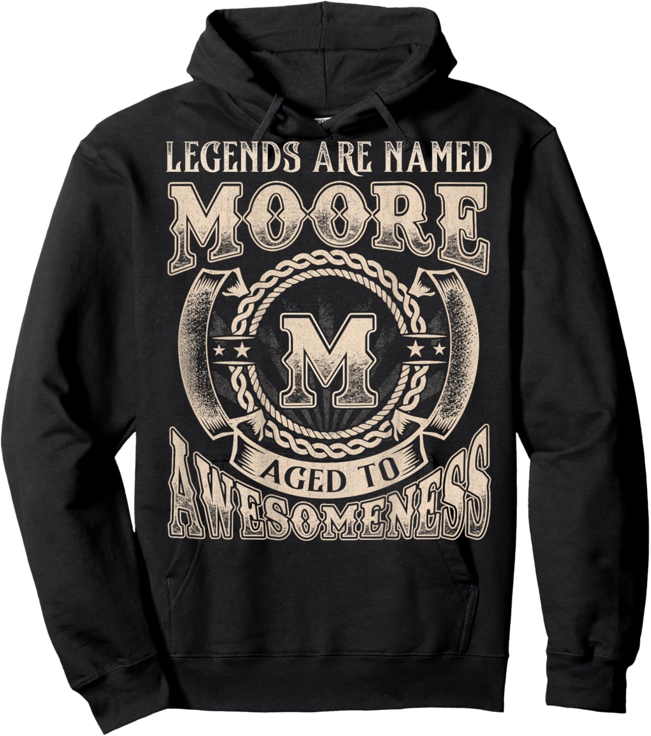 Moore Name Shirt Legends are Named Moore Hoodie - Hoodie | Black