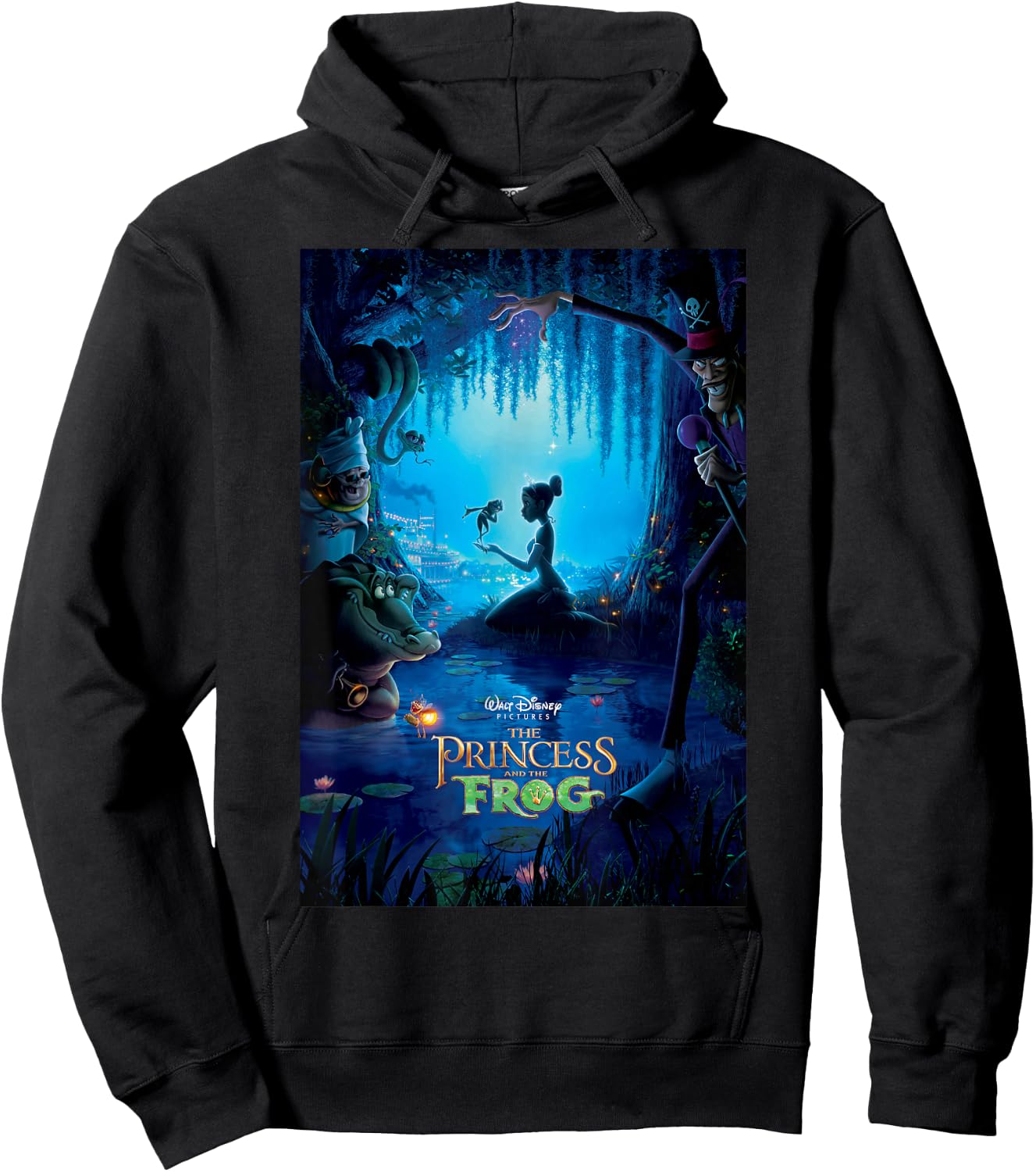 Disney Princess and The Frog Classic Poster Hoodie - Hoodie | Black