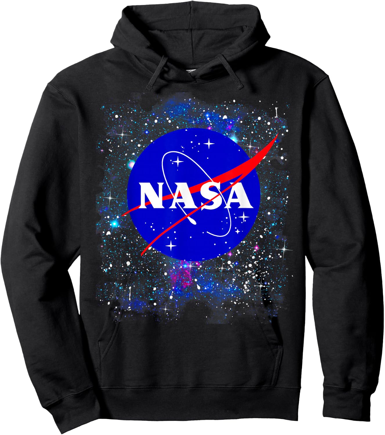 NASA Official Logo in The Stars Hoodie - Hoodie | Black