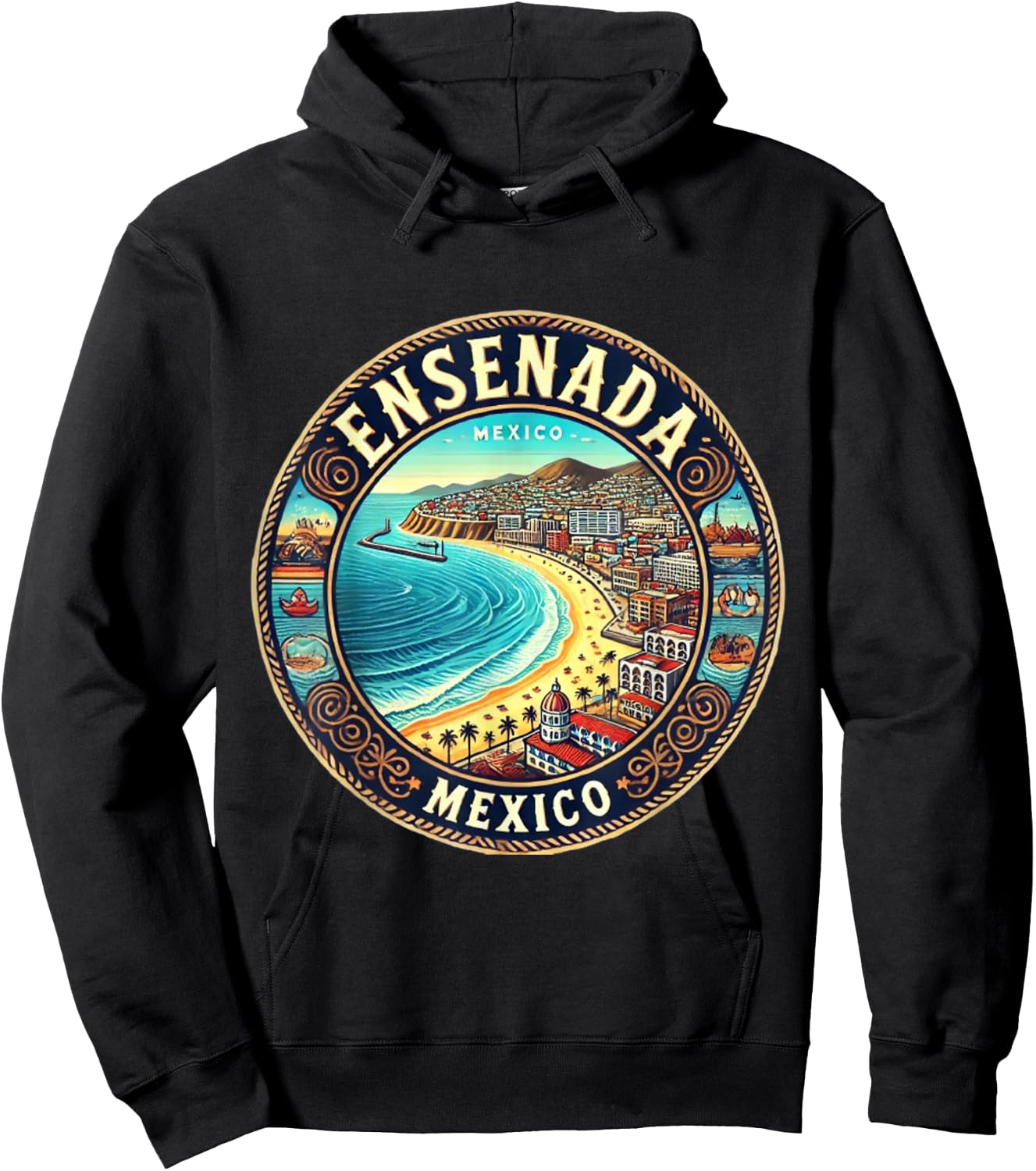 Ensenada Mexico cruise destination Hoodie - Hoodie | Black