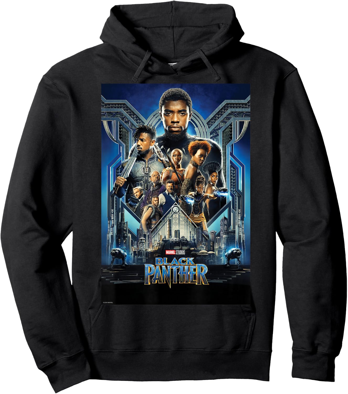 Marvel Studios Black Panther Movie Poster Small Hoodie - Hoodie | Black